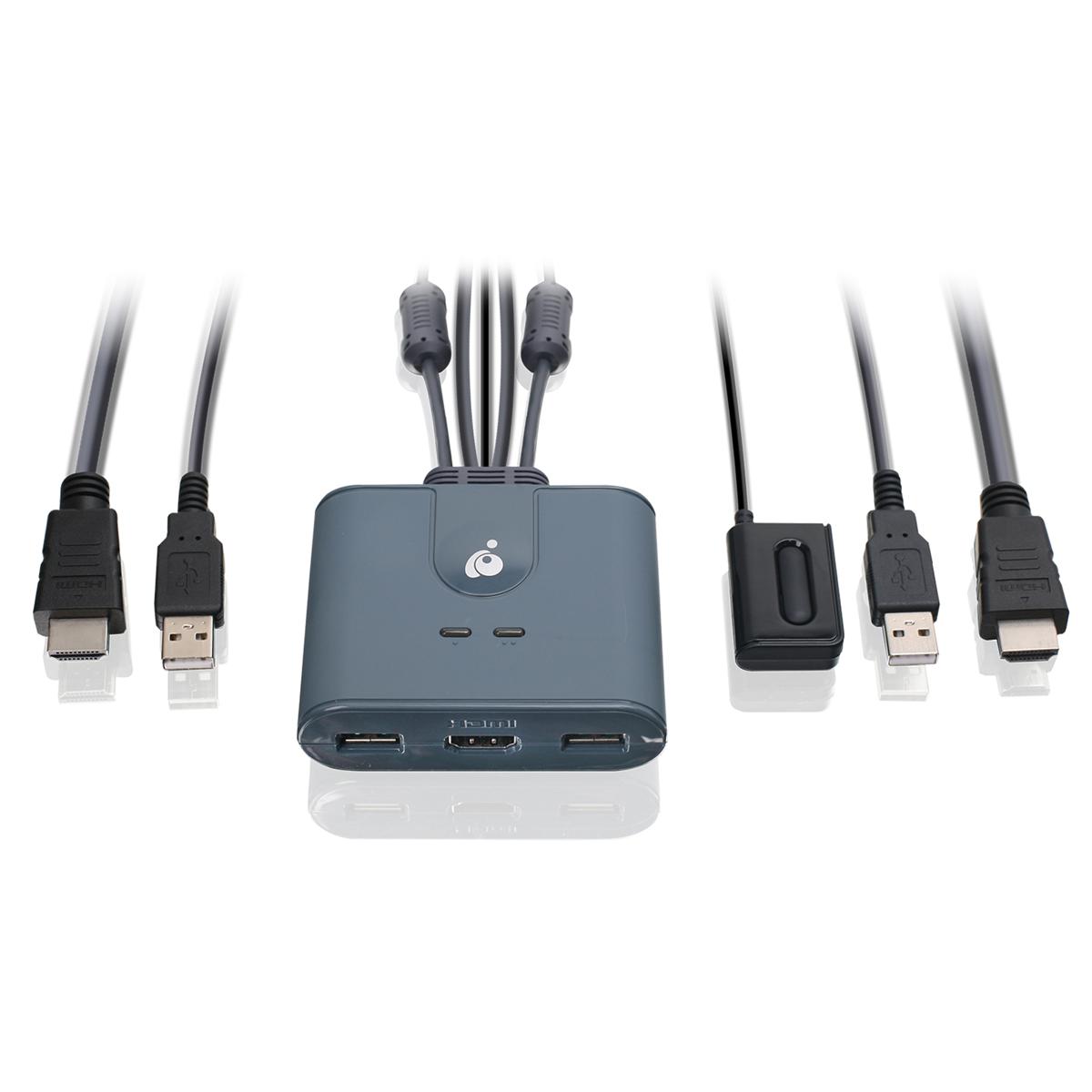 

IOGEAR 2-Port Full HD KVM Switch with HDMI and USB Connections