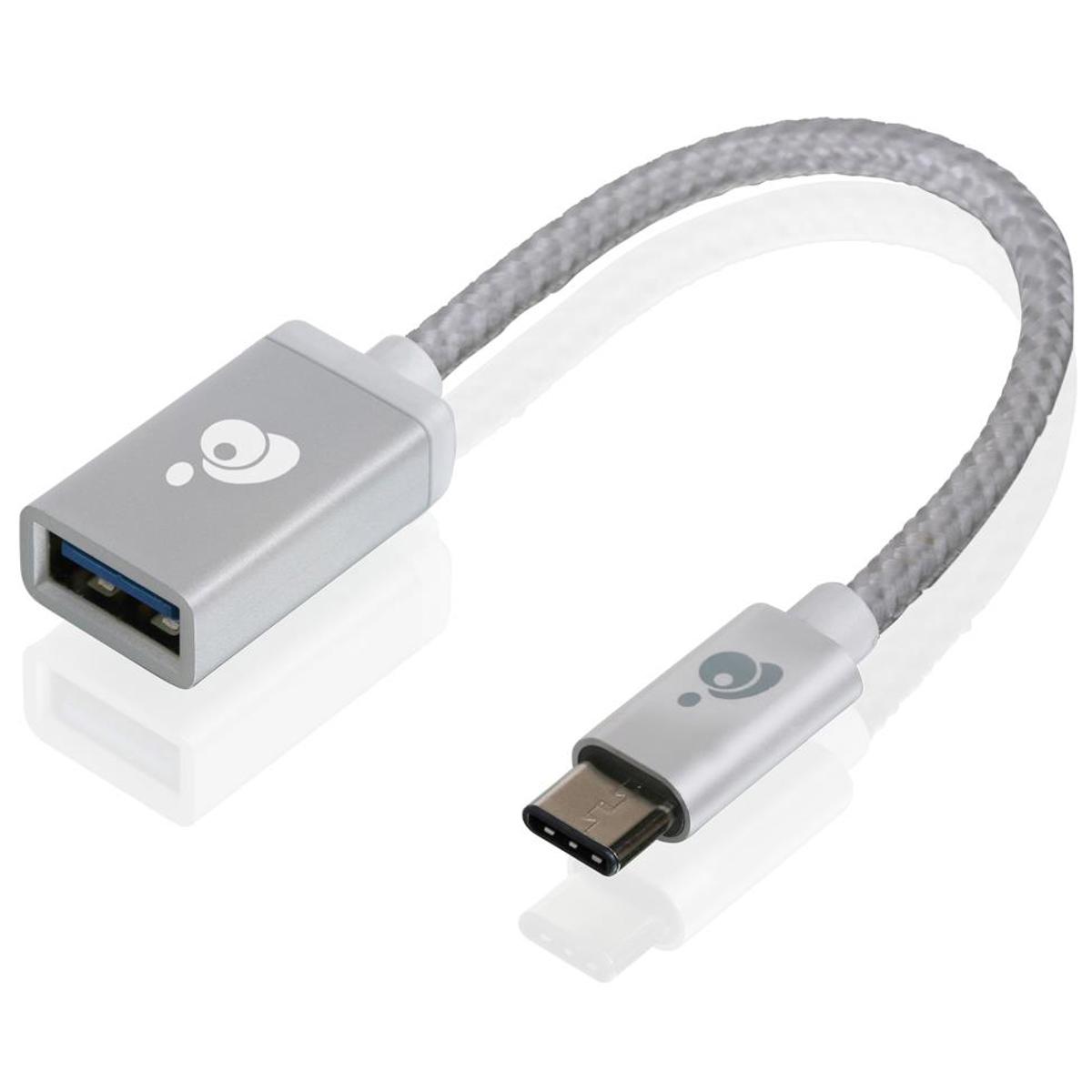 

IOGEAR 4" Charge & Sync USB-C to USB Type-A Adapter, Silver