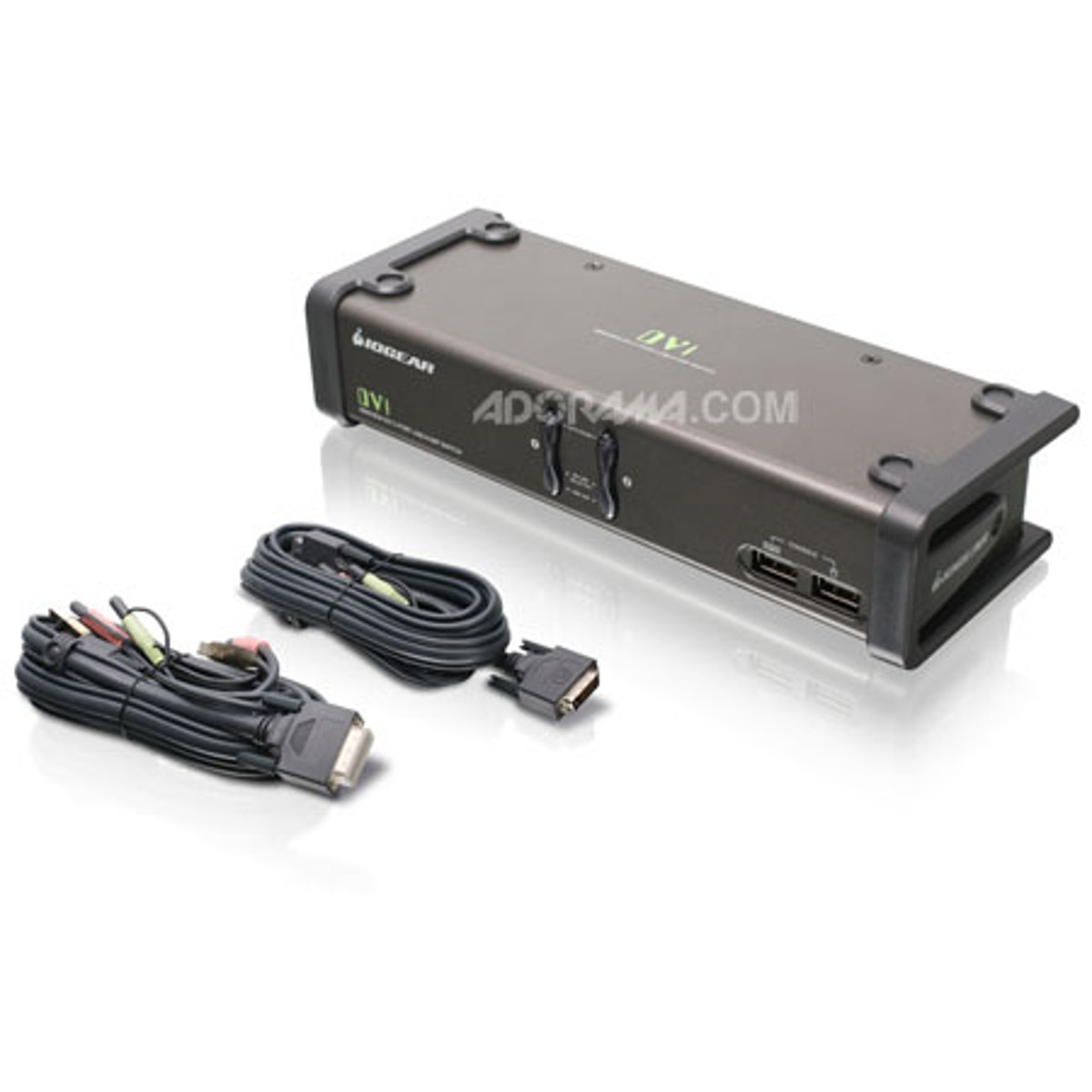 

IOGEAR 2 Port DVI KVMP Switch with Cables, USB Console