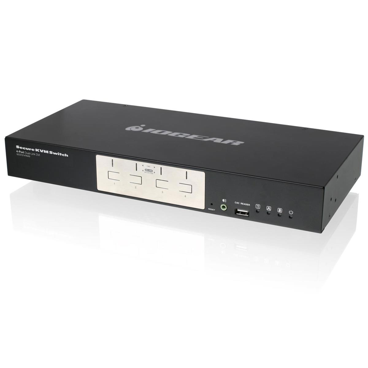 Image of IOGEAR 4-Port Dual-Link DVI Secure KVM Switch (TAA)