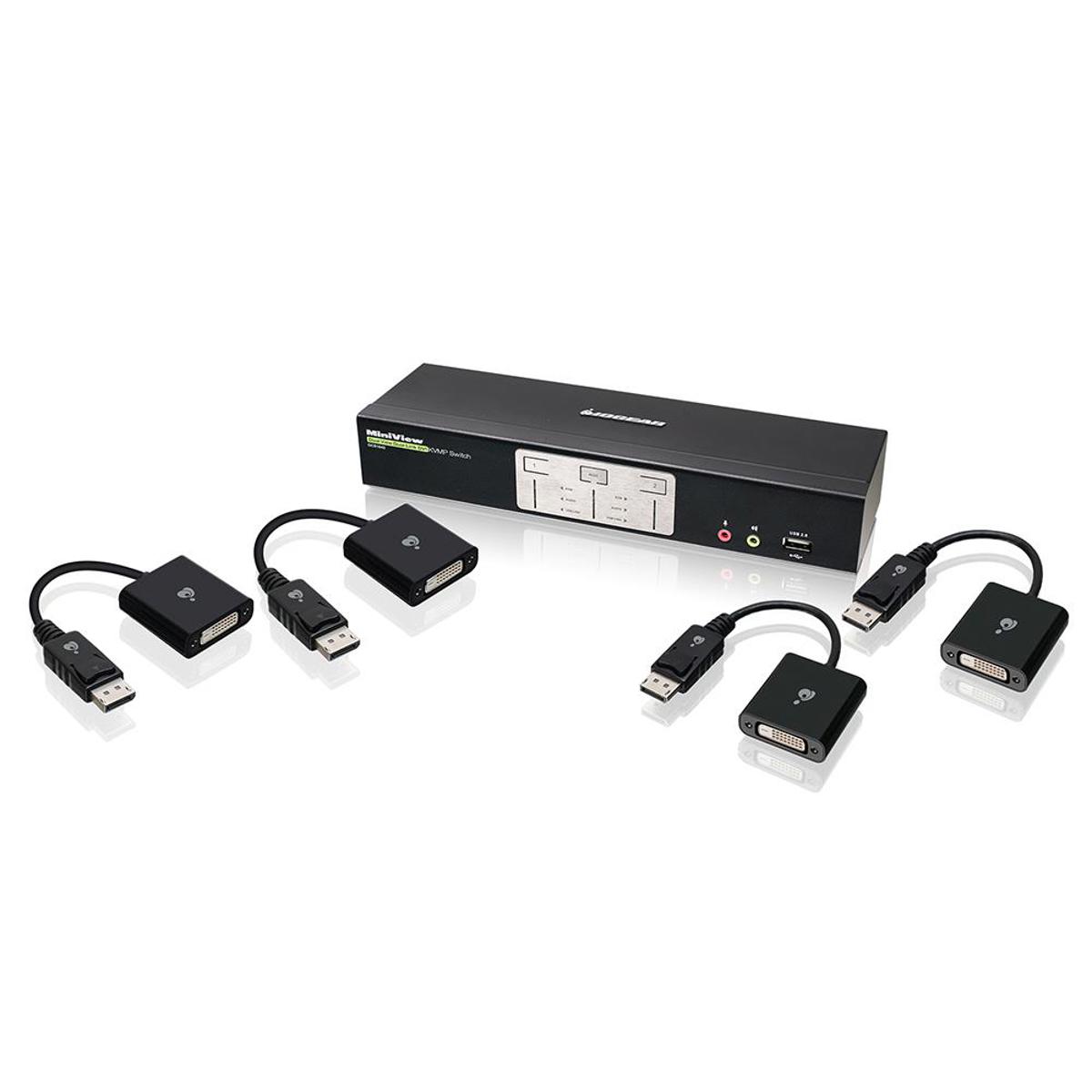 

IOGEAR Iogear 2-Port Dual-Link Dual View DVI and DisplayPort KVMP Switch Kit