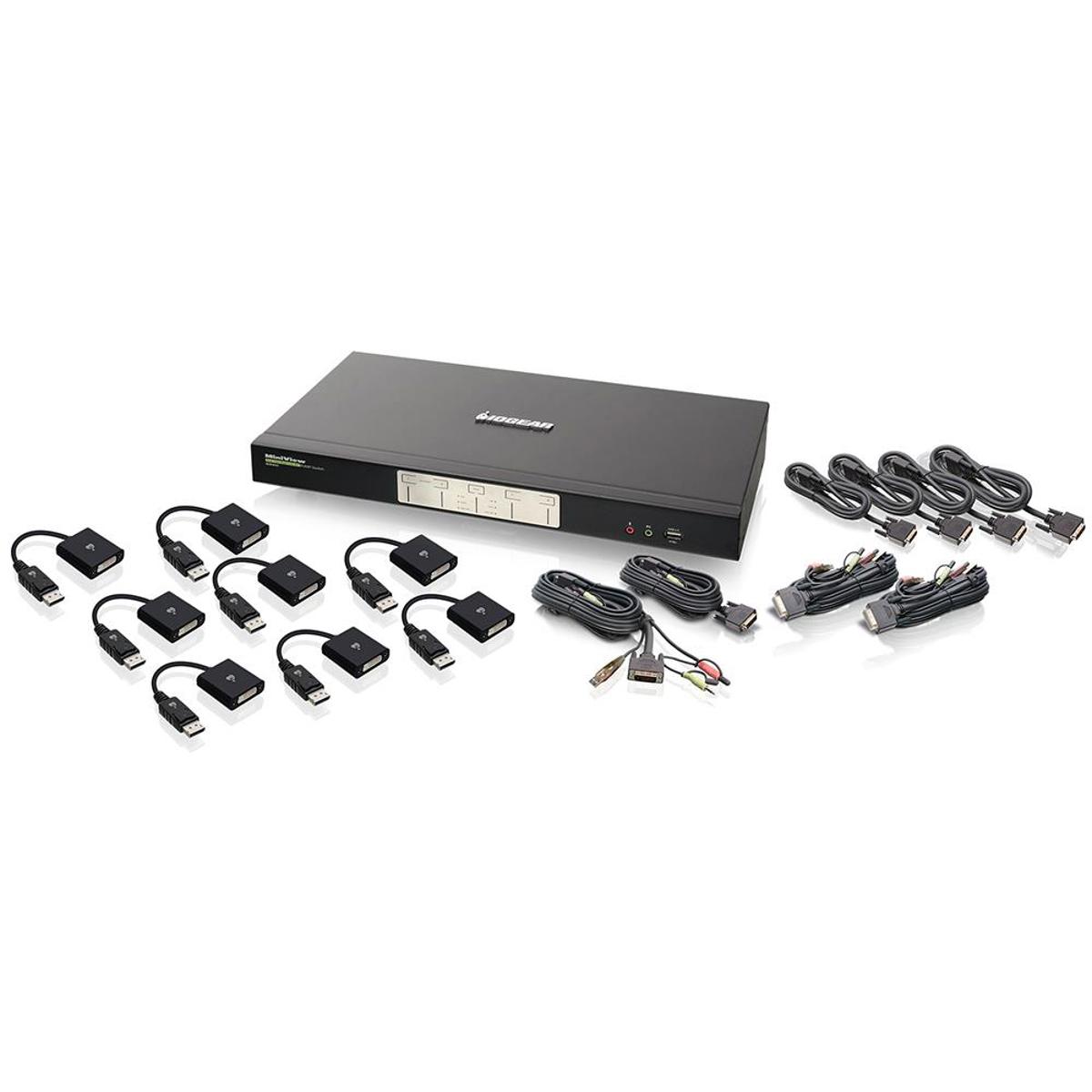 

IOGEAR Iogear 4-Port Dual-Link Dual View DVI and DisplayPort KVMP Switch Kit