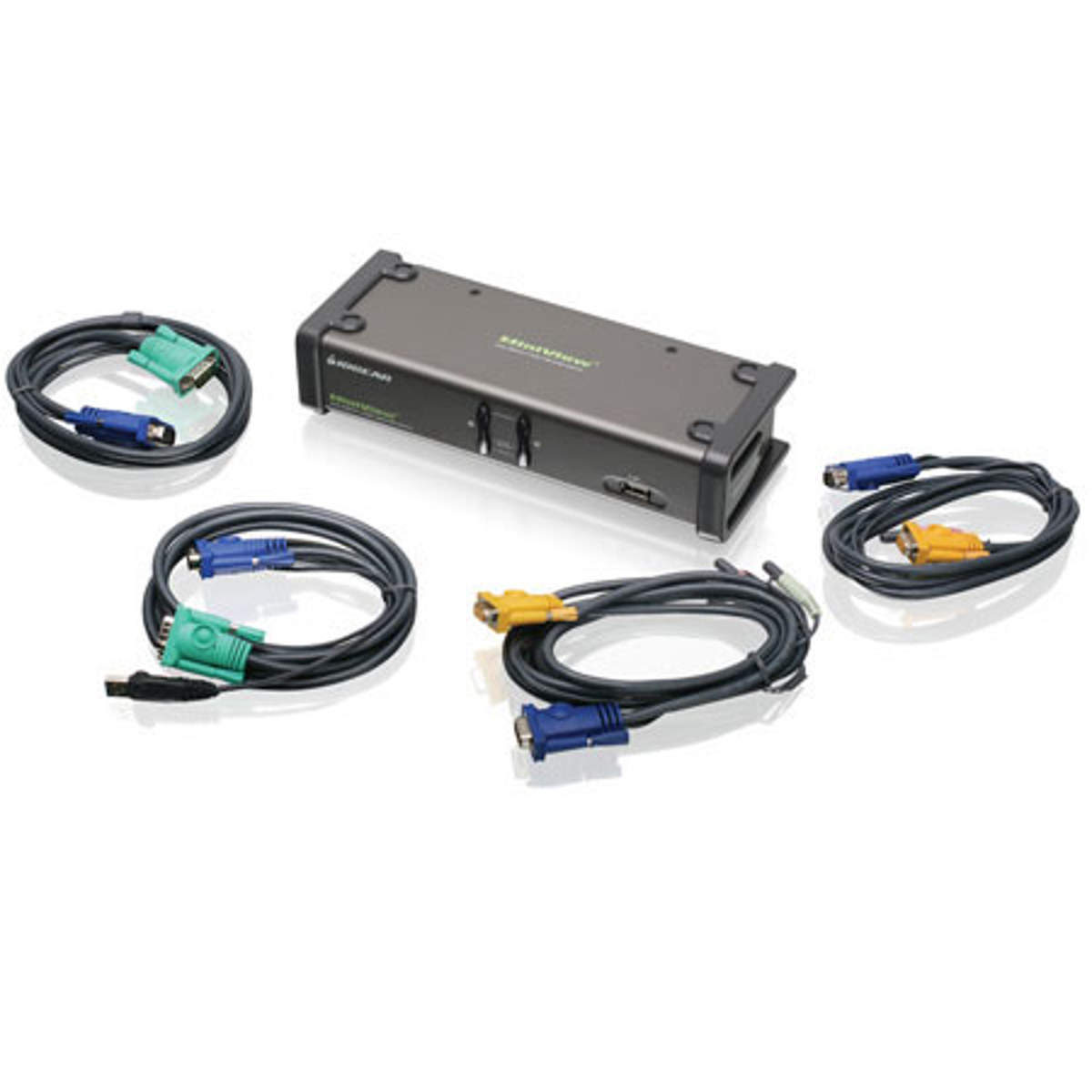

IOGEAR 2-Port Dual View KVM Switch with Cables