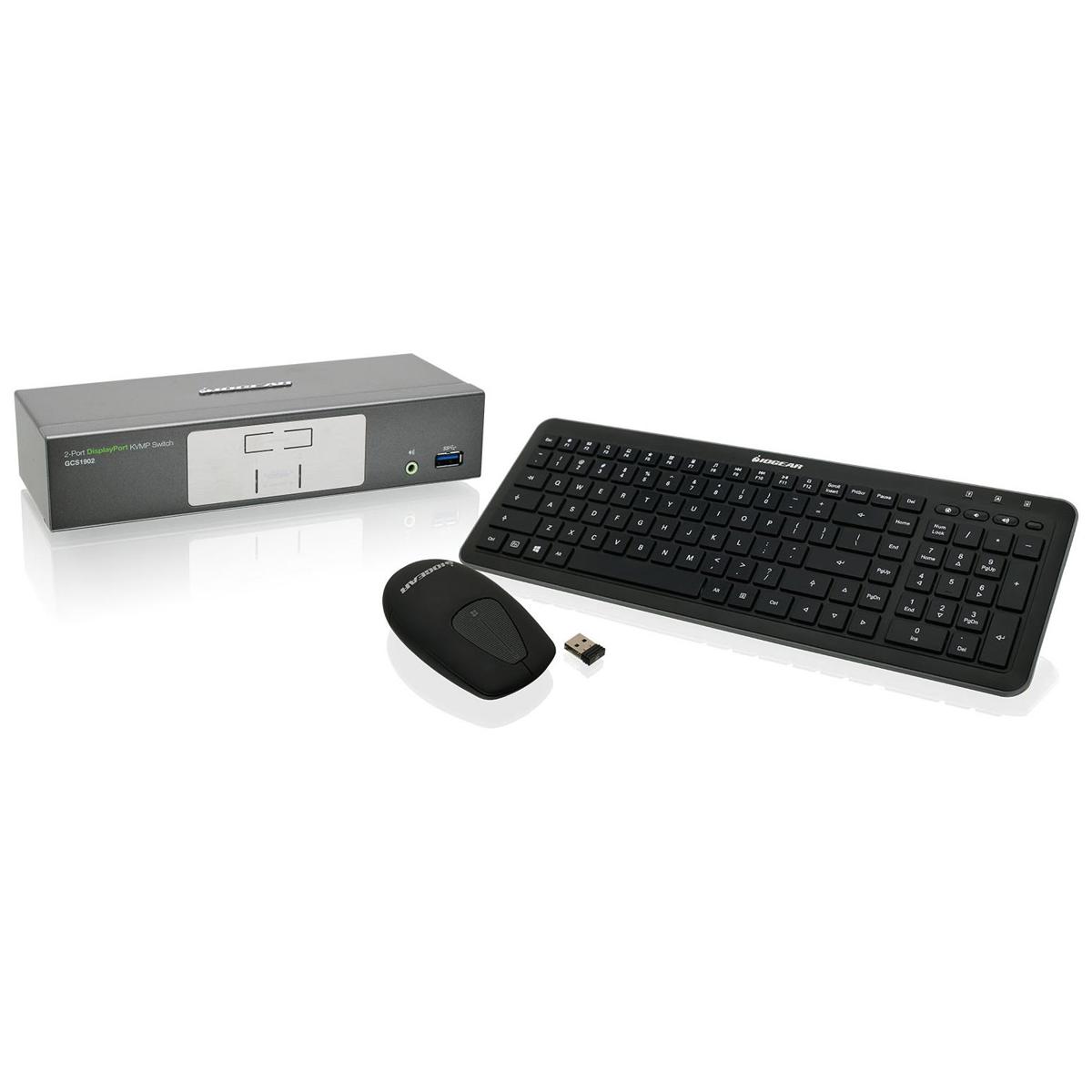 

IOGEAR Iogear 2-Port 4K UHD DisplayPort KVMP Switch with Keyboard and Mouse
