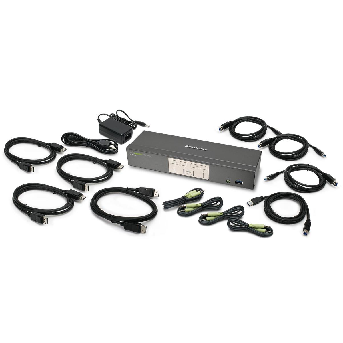 

IOGEAR 4-Port DisplayPort KVMP Switch with USB 3.0 Hub (TAA Compliant)