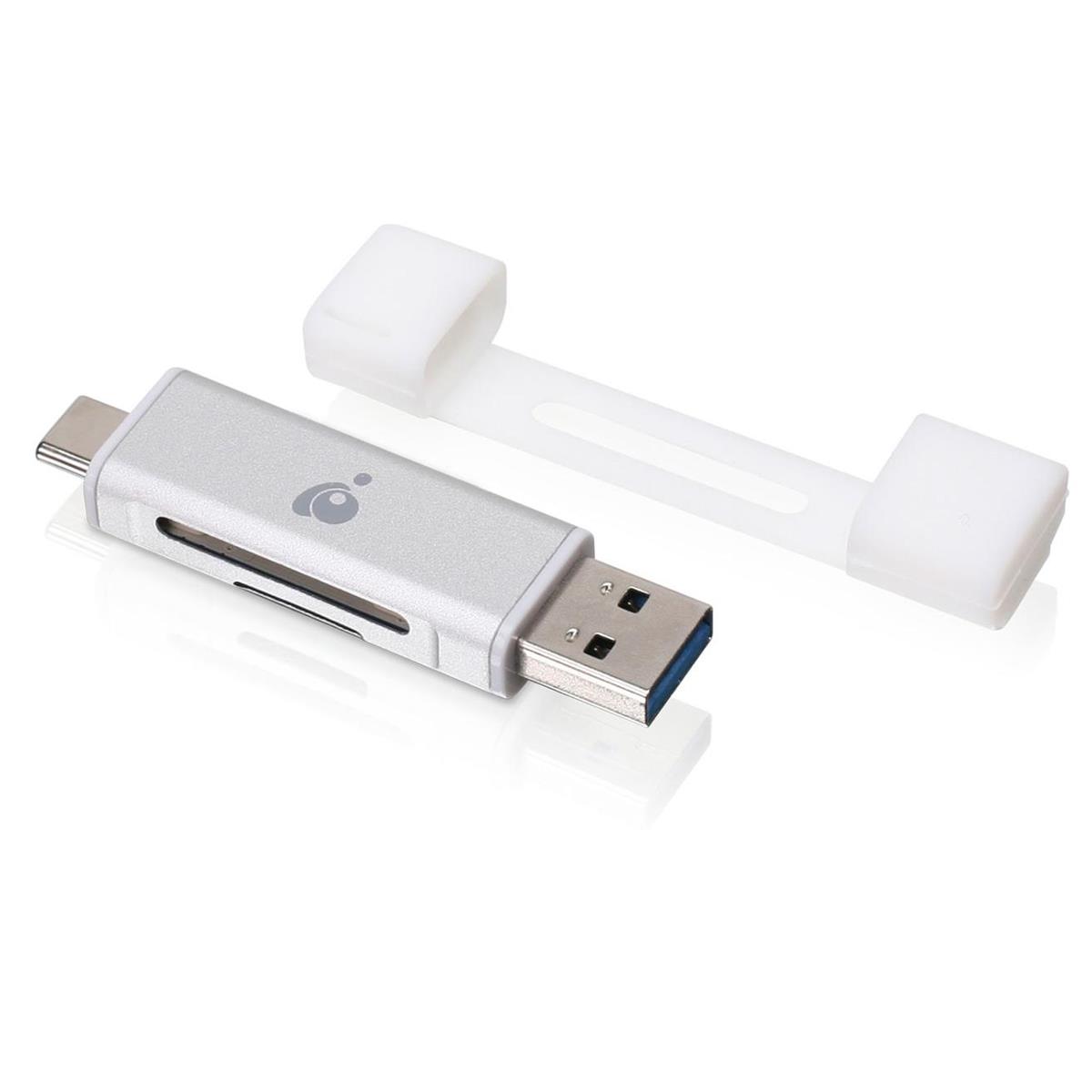 Image of IOGEAR USB-C Duo Card Reader