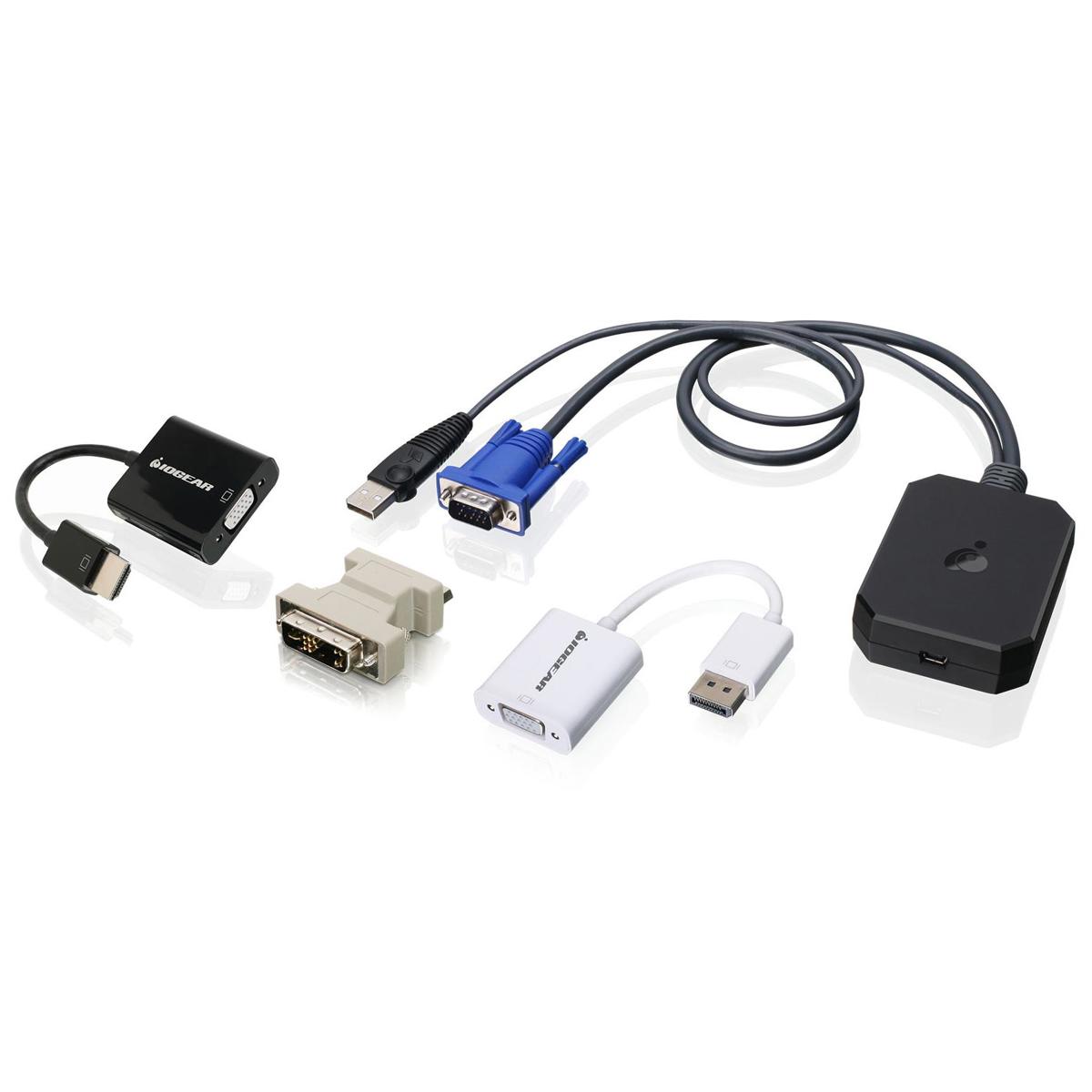 Image of IOGEAR Laptop Console Crash Cart Adapter IT Kit (TAA Compliant)