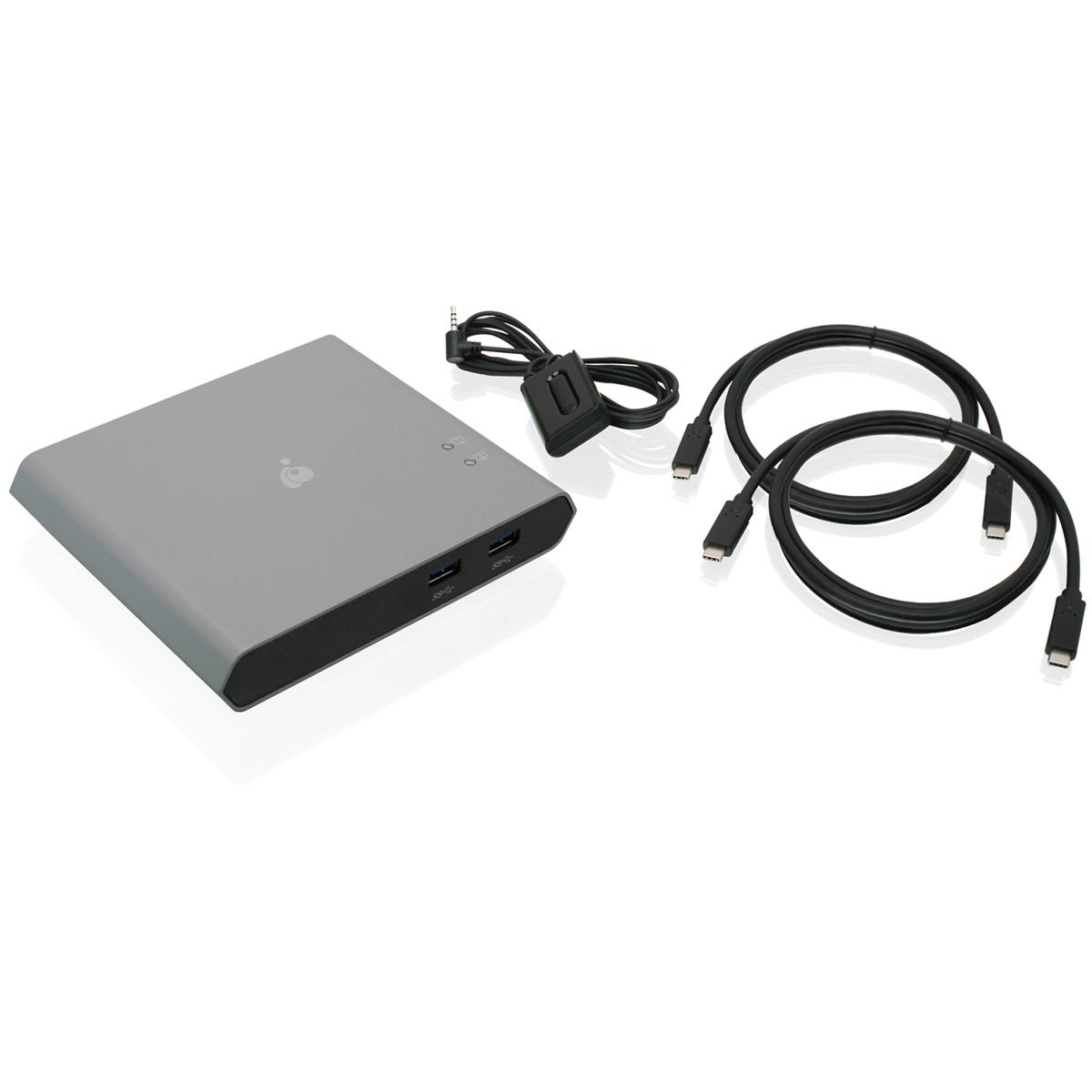 

IOGEAR Access Pro 2-Port USB-C KVM Switch with Power Delivery, TAA Compliant