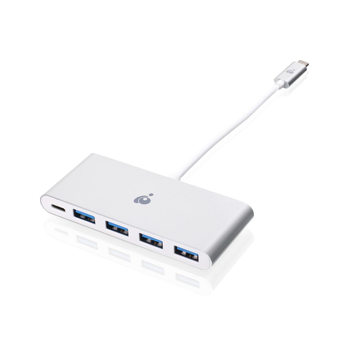 Image of IOGEAR USB-C to 4 Port USB-A Hub with Power Delivery Pass-Thru