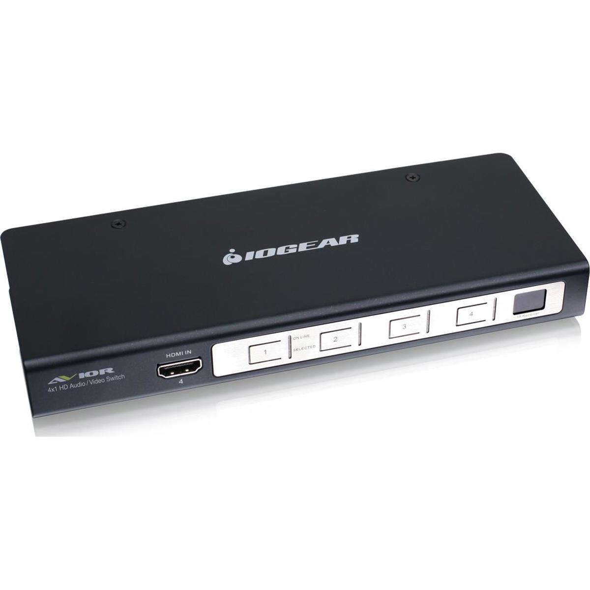 

IOGEAR 4-Port HDMI Audio/Video Switch with IR Remote and RS-232 Support