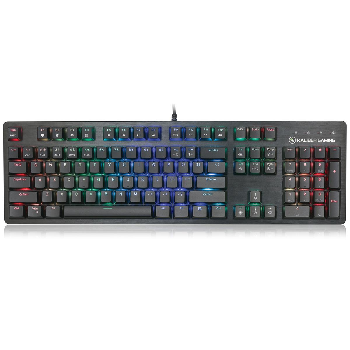 Image of IOGEAR Kaliber Gaming HVER STEALTH RGB Mechanical Wired Keyboard