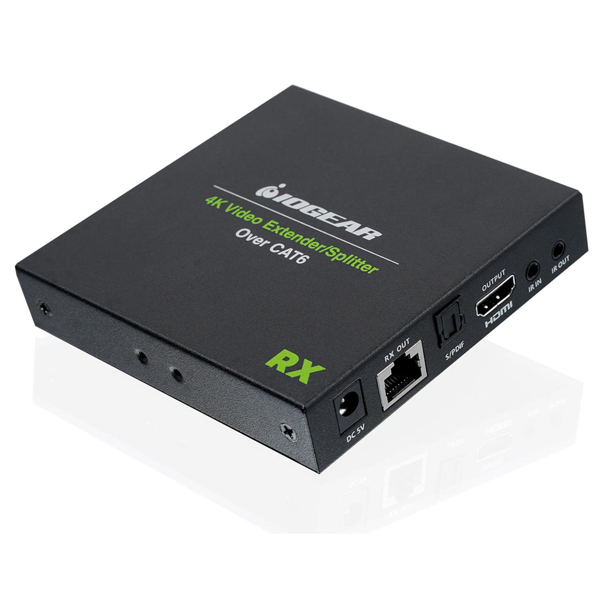 Image of IOGEAR 4K Video Extender/Splitter over CAT 6 Receiver