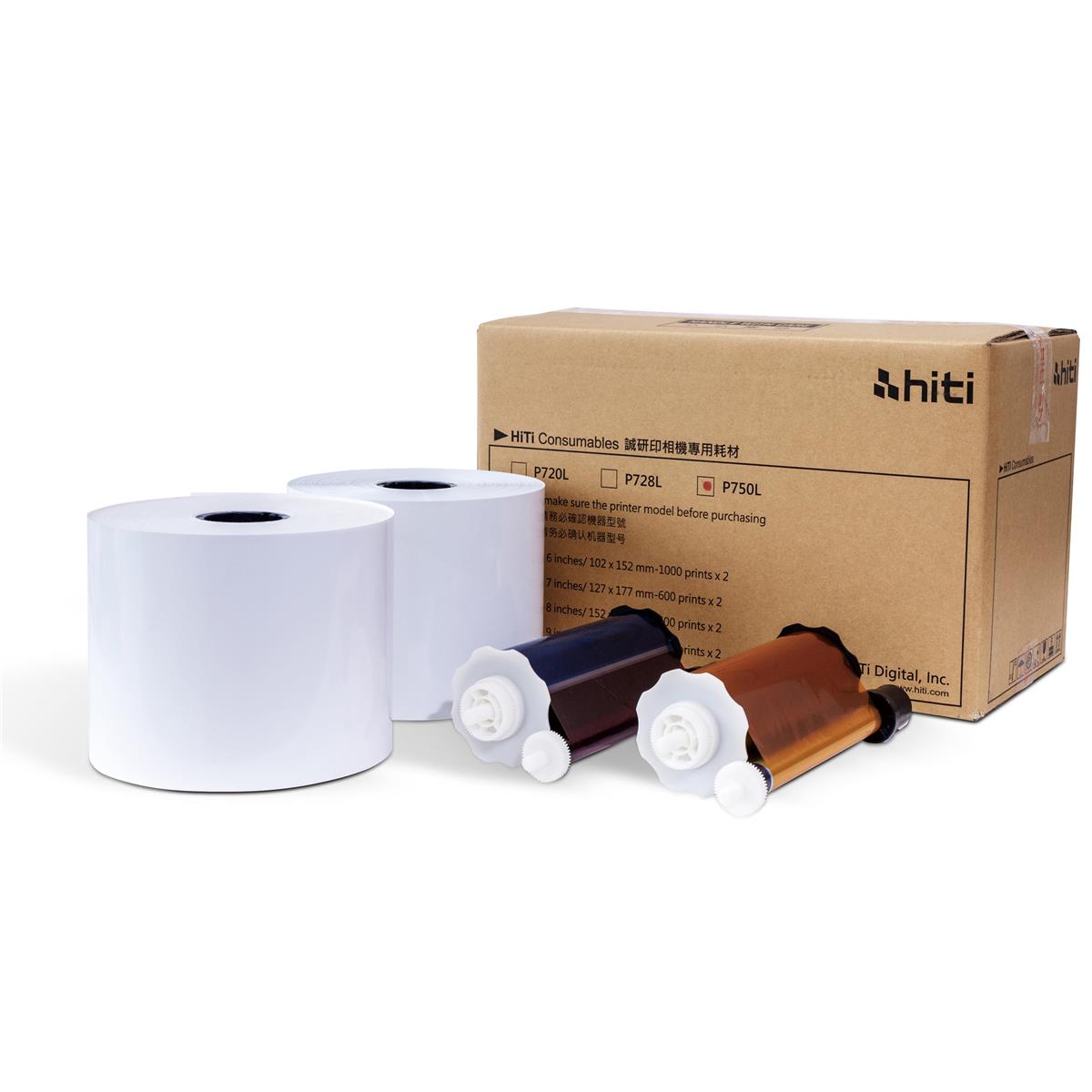 Image of HiTi Ribbon &amp; Paper Case for P750L Printer