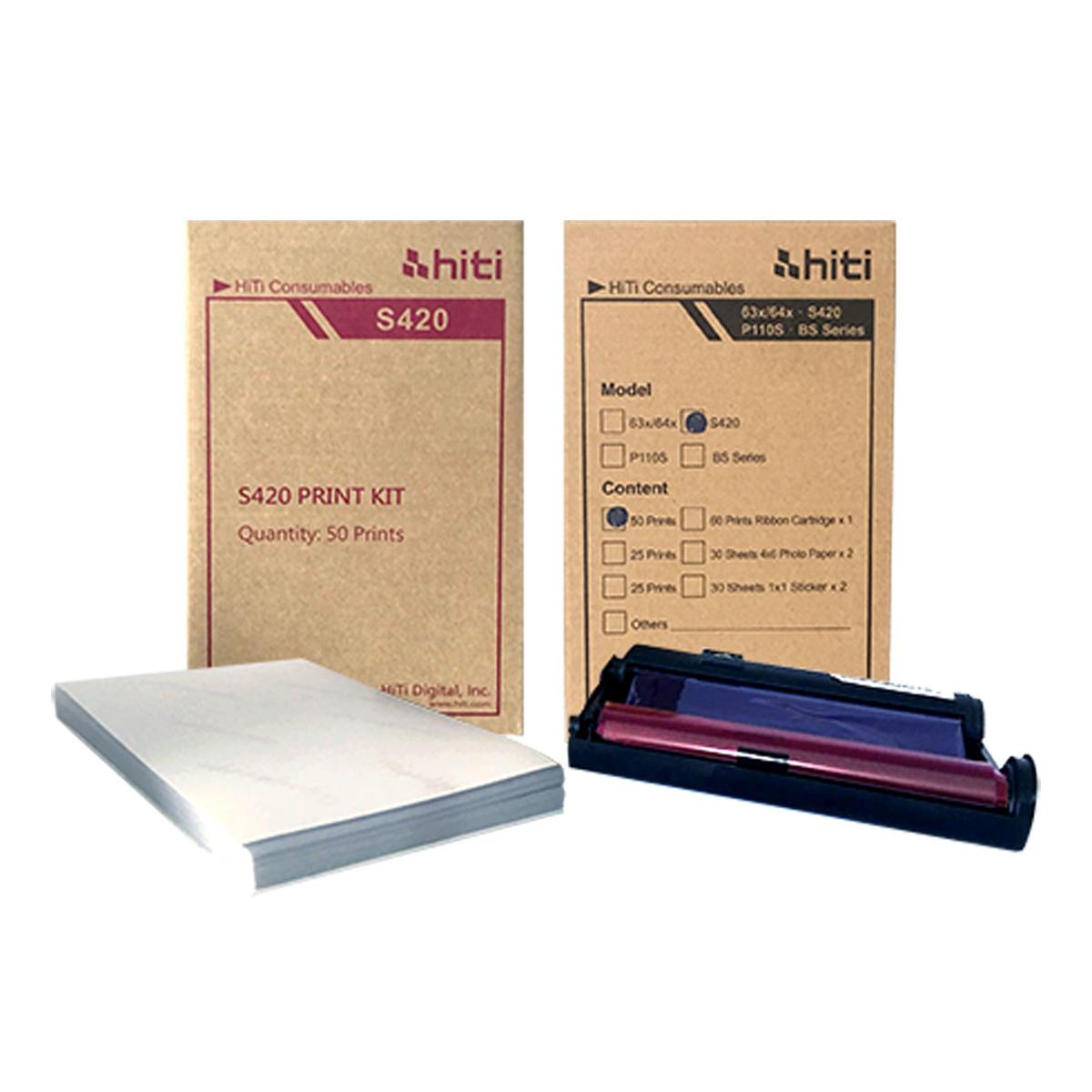 Photos - Ink Ribbon HiTi 4x6" Print Kit with Cartridges and 600 Sheets for S420 Photo Printer 