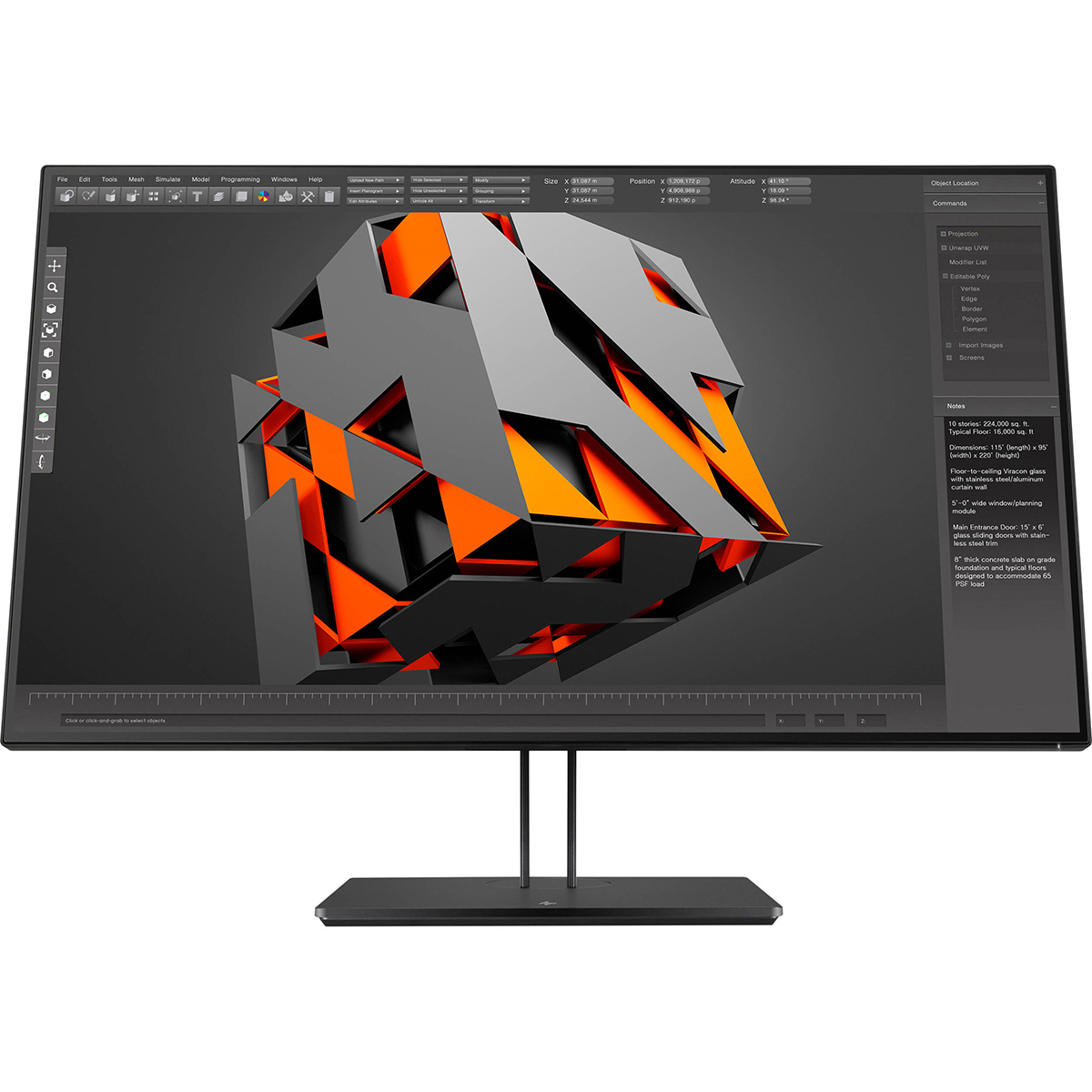 

HP Z32 31.5" 16:9 4K Ultra HD IPS LCD Monitor, Black Pearl