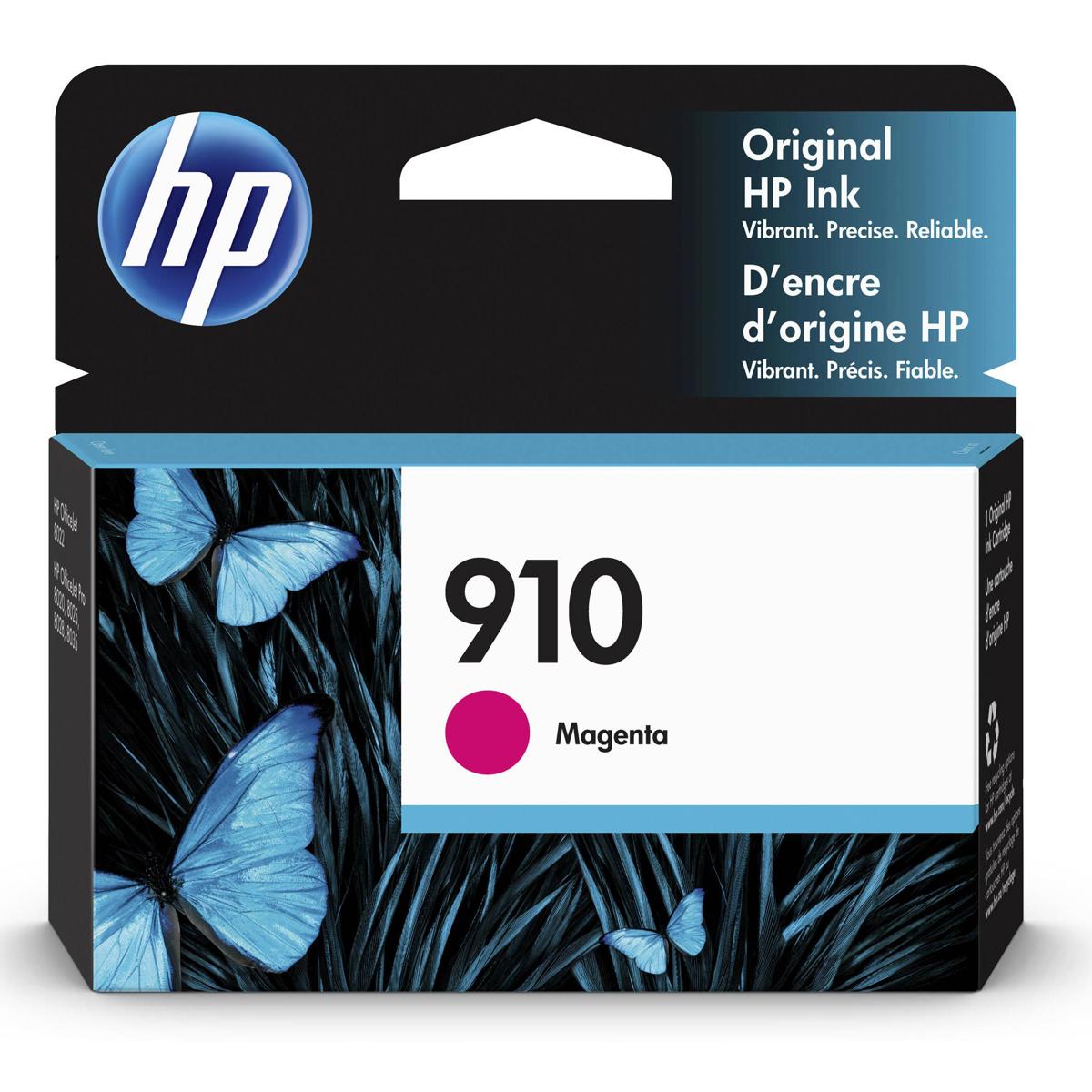 

HP 910 Original Ink Cartridge, 315 Pages Yield, Magenta