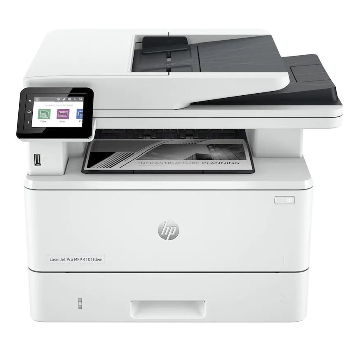 Image of HP LaserJet Pro MFP 4101fdwe Wireless Duplex Monochrome Laser Printer with HP+