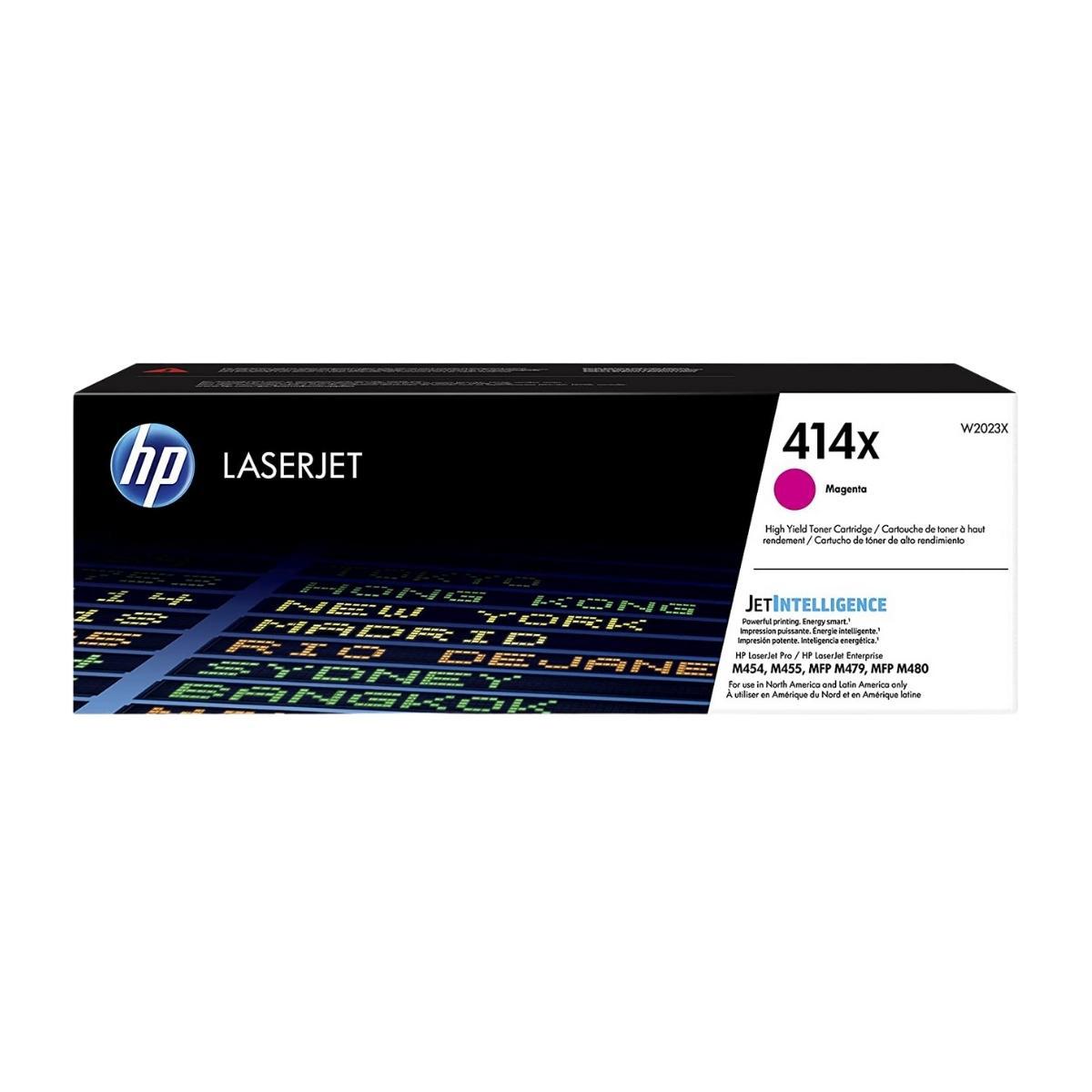 

HP 414X High-Yield Original LaserJet Toner Cartridge, Magenta