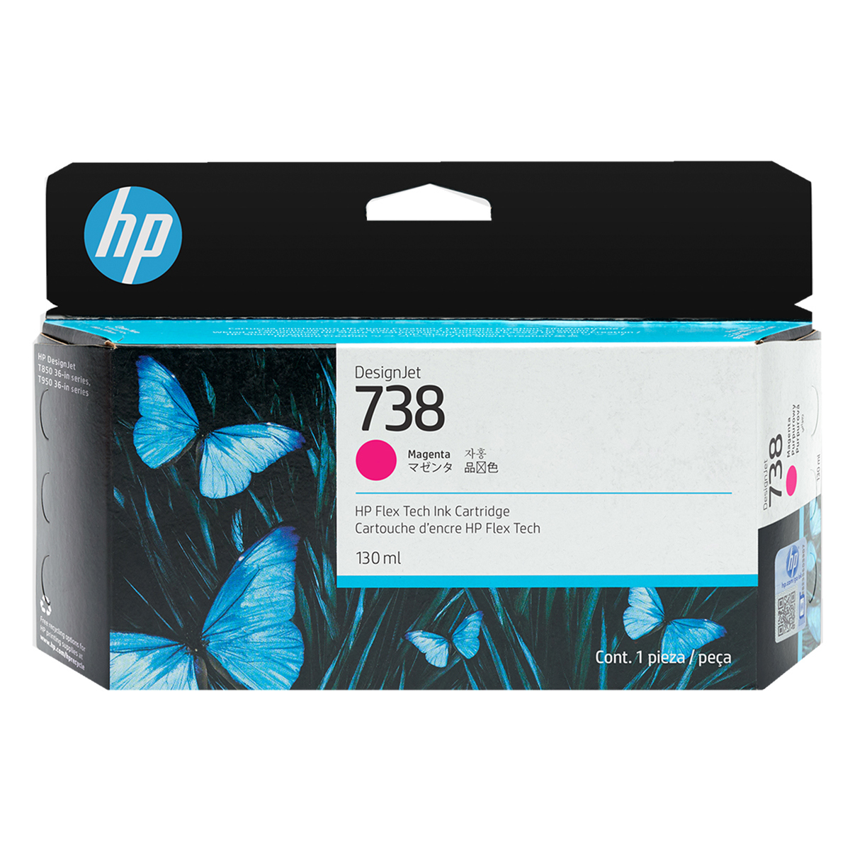 

HP 738 DesignJet Ink Cartridge 130ml Magenta