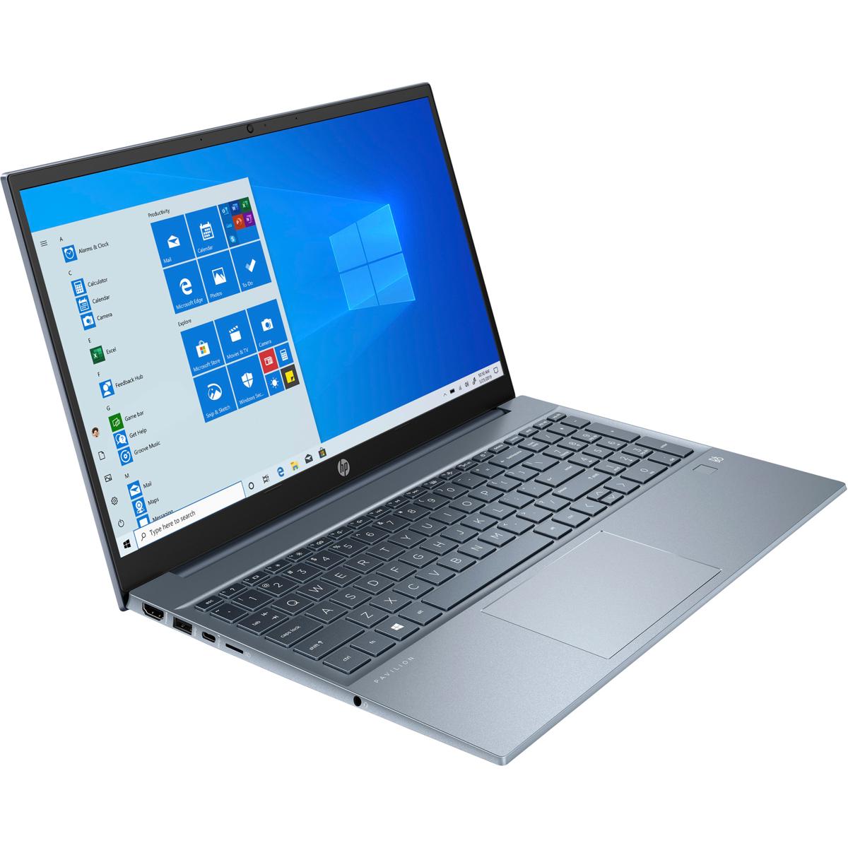 

HP Pavilion 15.6" FHD Touch, i7-1195G7, 16GB, 512GB, W11H,Fog Blue - Refurbished