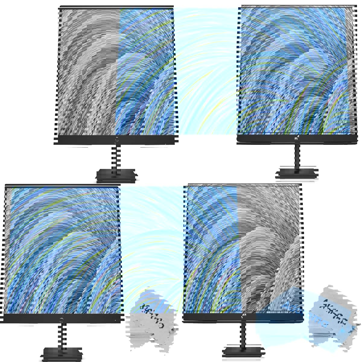 

HP V24v G5 23.8" 16:9 Full HD VA Monitor 2 -Pack With Cleaning Cloth