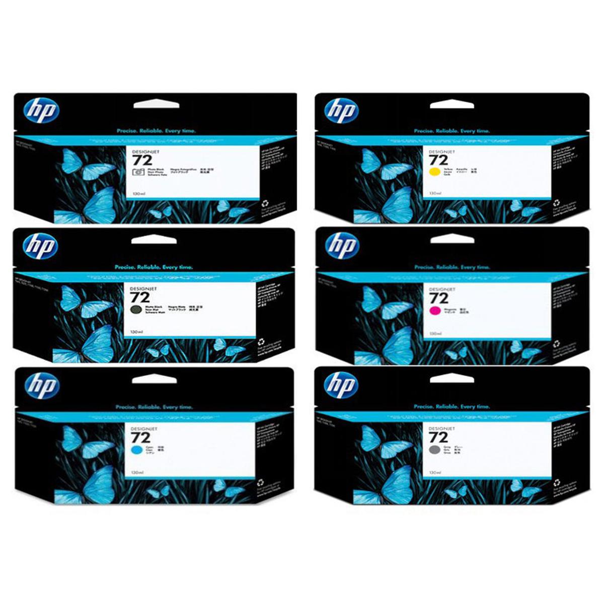 

HP 72 130-ml DesignJet Ink Cartridge Bundle