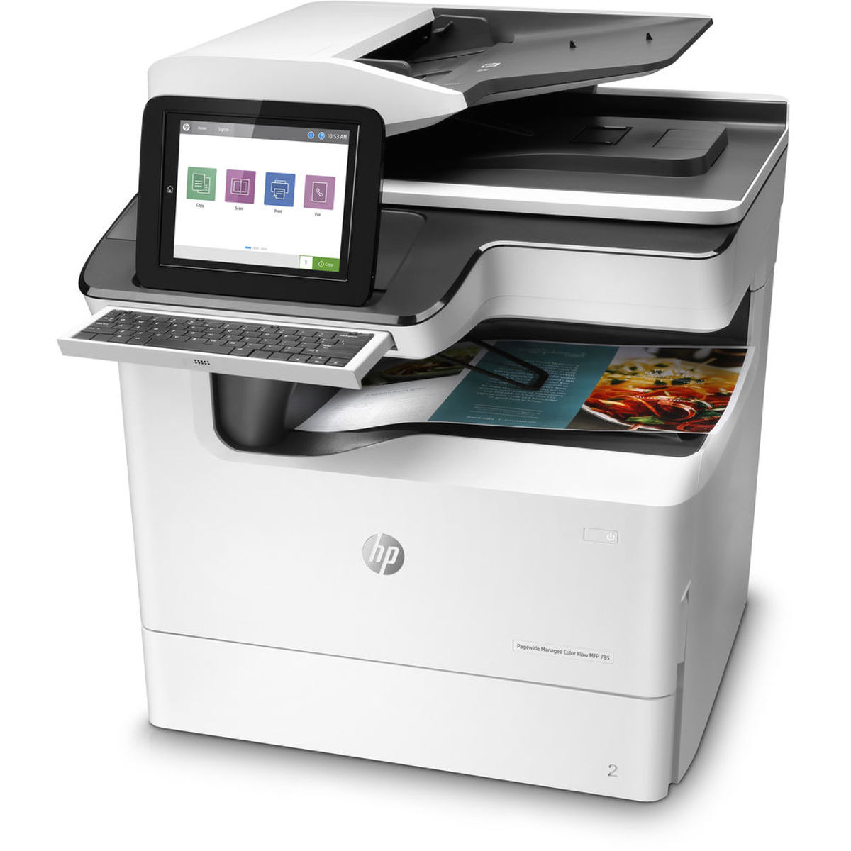 

HP PageWide Enterprise 785F Color Flow Multifunction Inkjet Printer