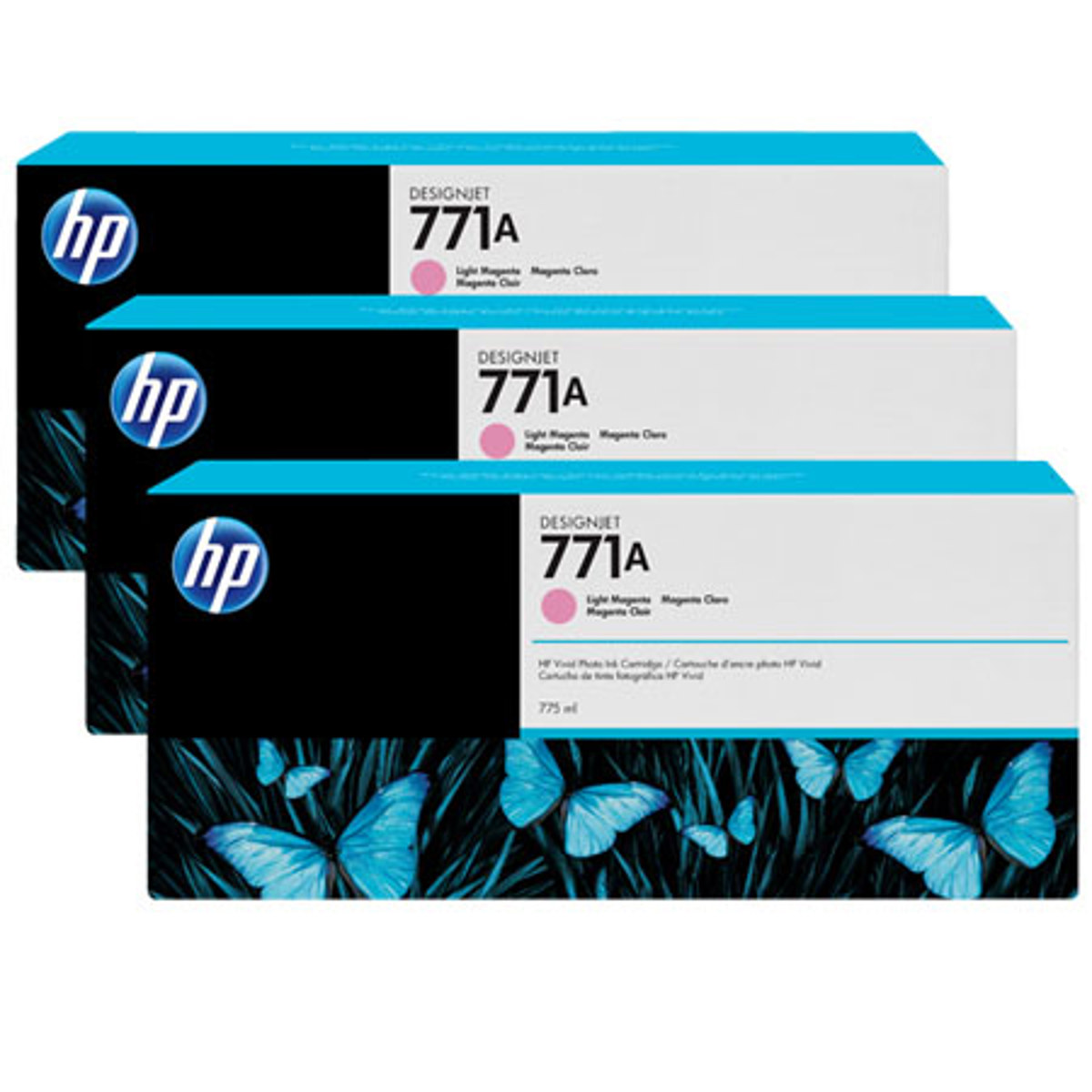 

HP 771A 775-ML Light Magenta Ink Cartridge - 3 Pack