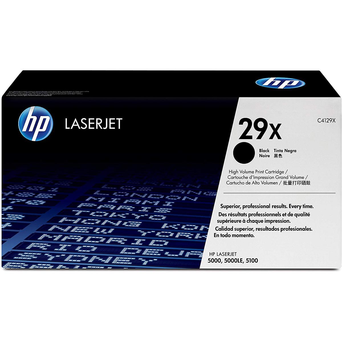

HP C4129X High Yield LaserJet Black Family Cartridge