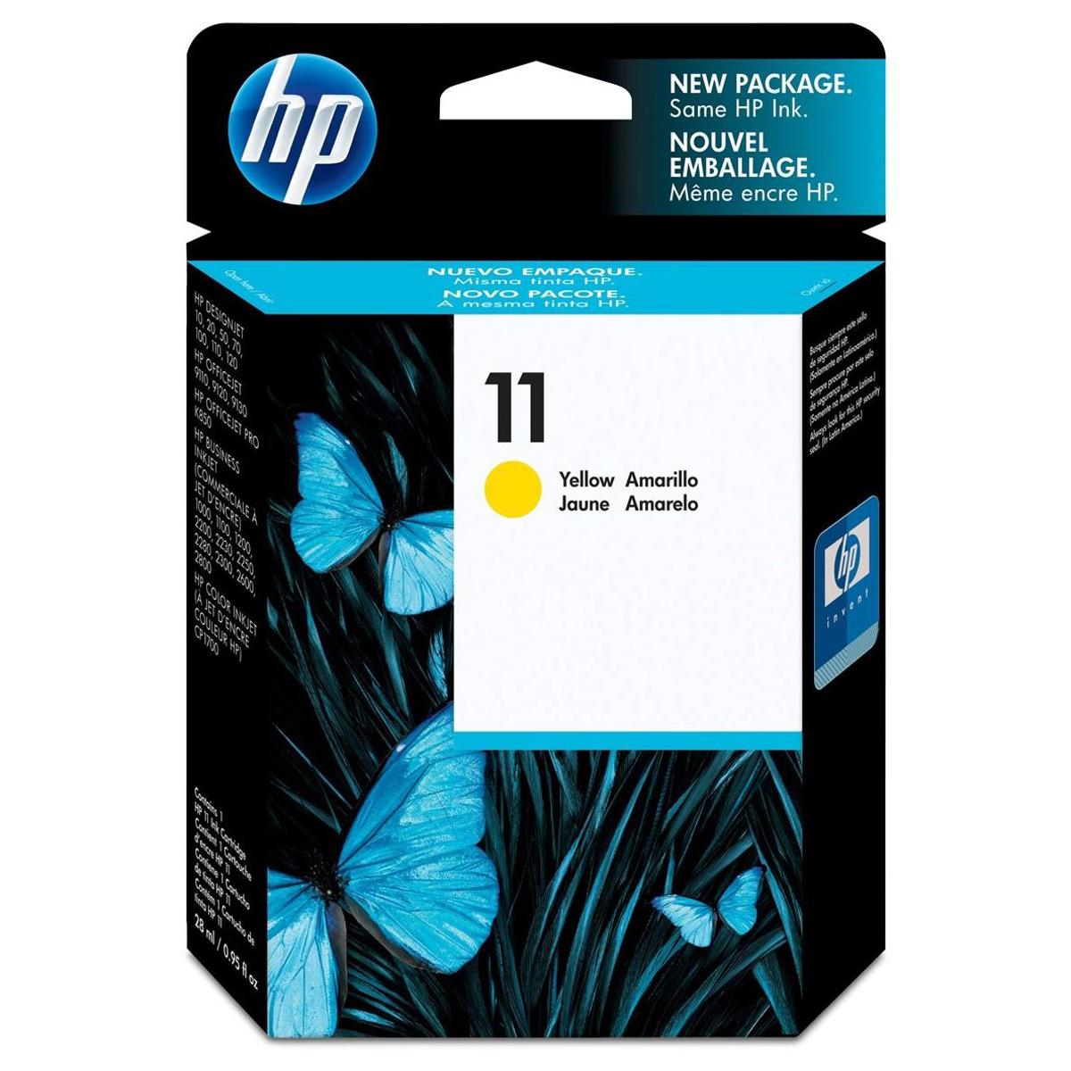 

HP #11 Yellow Ink Cartridge for 2200, 2250 and CP1700 Series Inkjet Printers