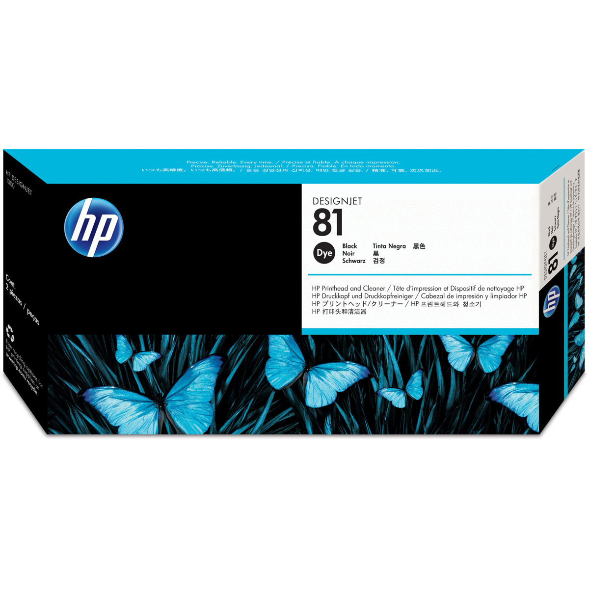 

HP C4950A 81 Black Dye Printhead and Printhead Cleaner