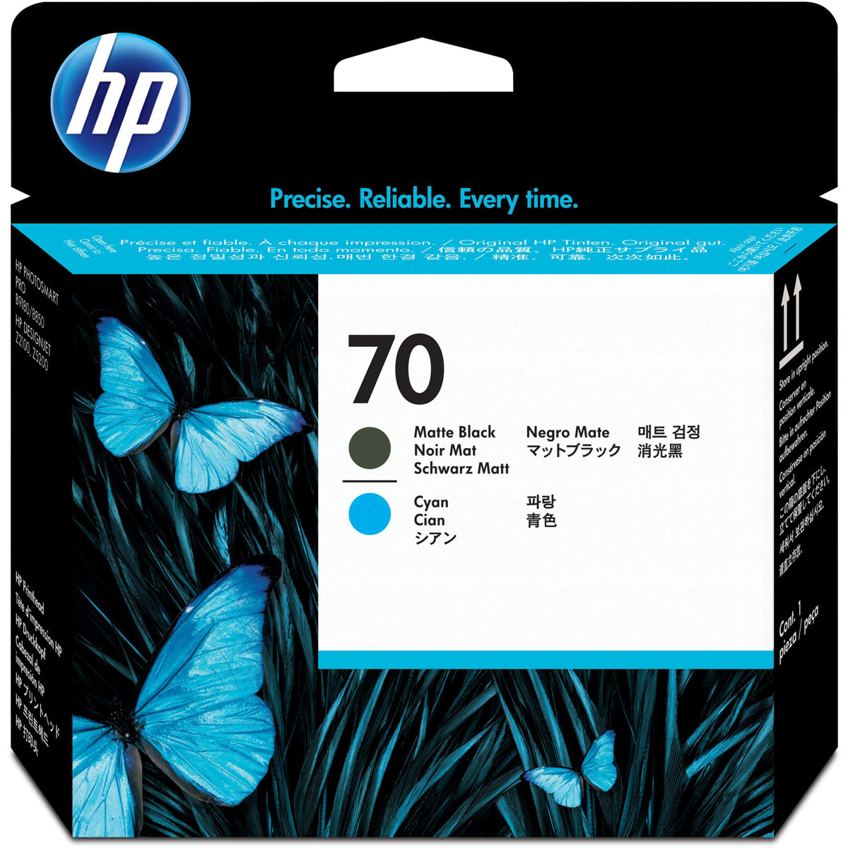 

HP #70 Replacement Matte Black/Cyan Printhead C9404A