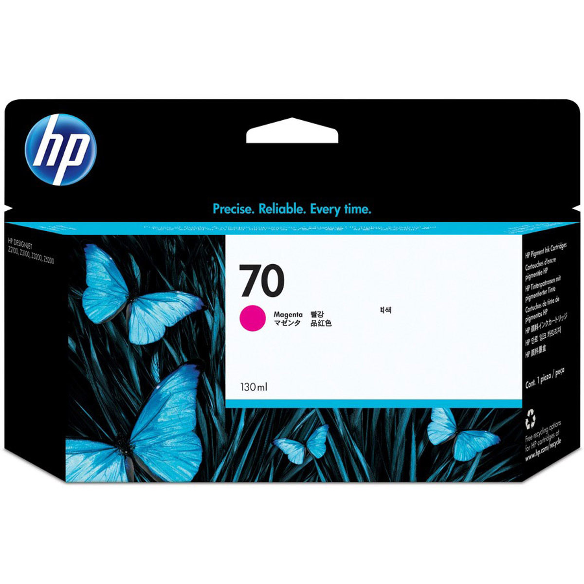 Image of HP 70 Magenta 130ml Vivera Cartridge Designjet Printers