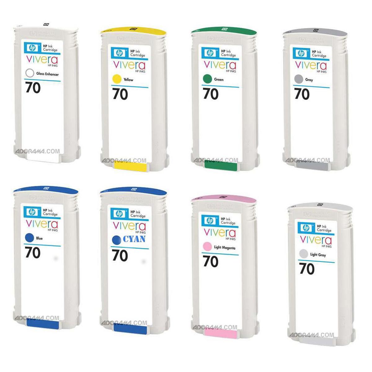 

HP 70 130ml Vivera Cartridge Bundle For Designjet Printers