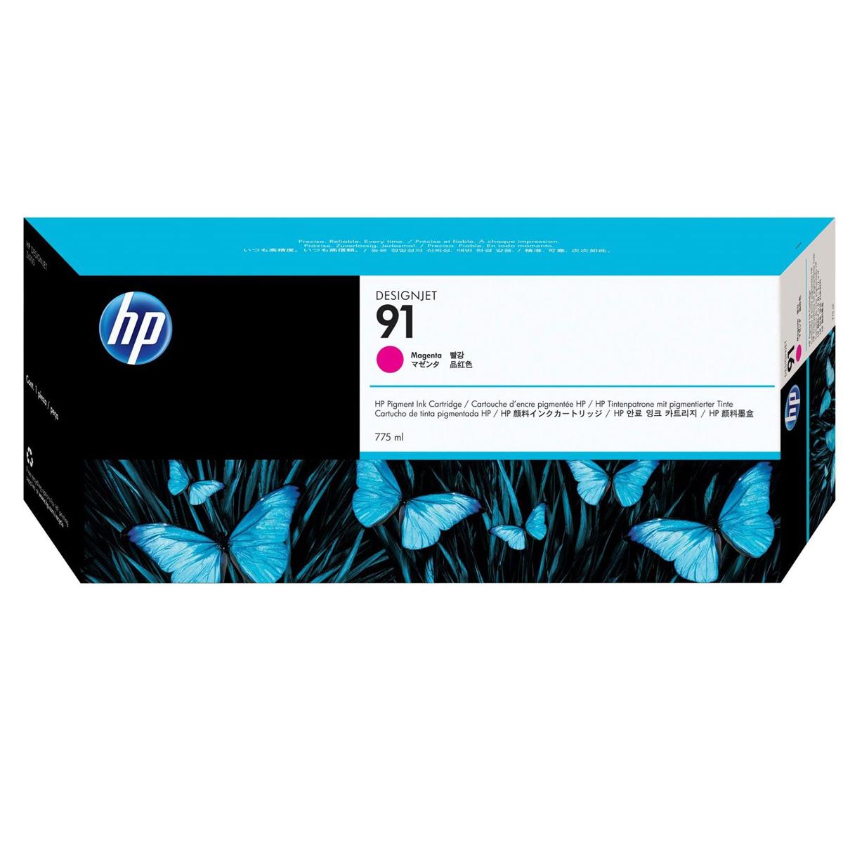 Image of HP #91 Magenta Ink Cartridge with Vivera Ink