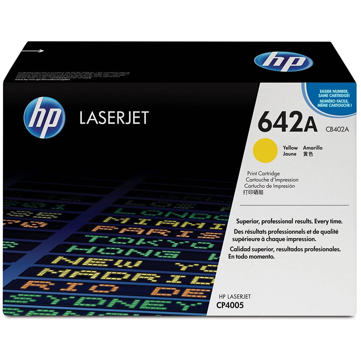

HP CB402A LaserJet Yellow Cartridge for CP4005 Series