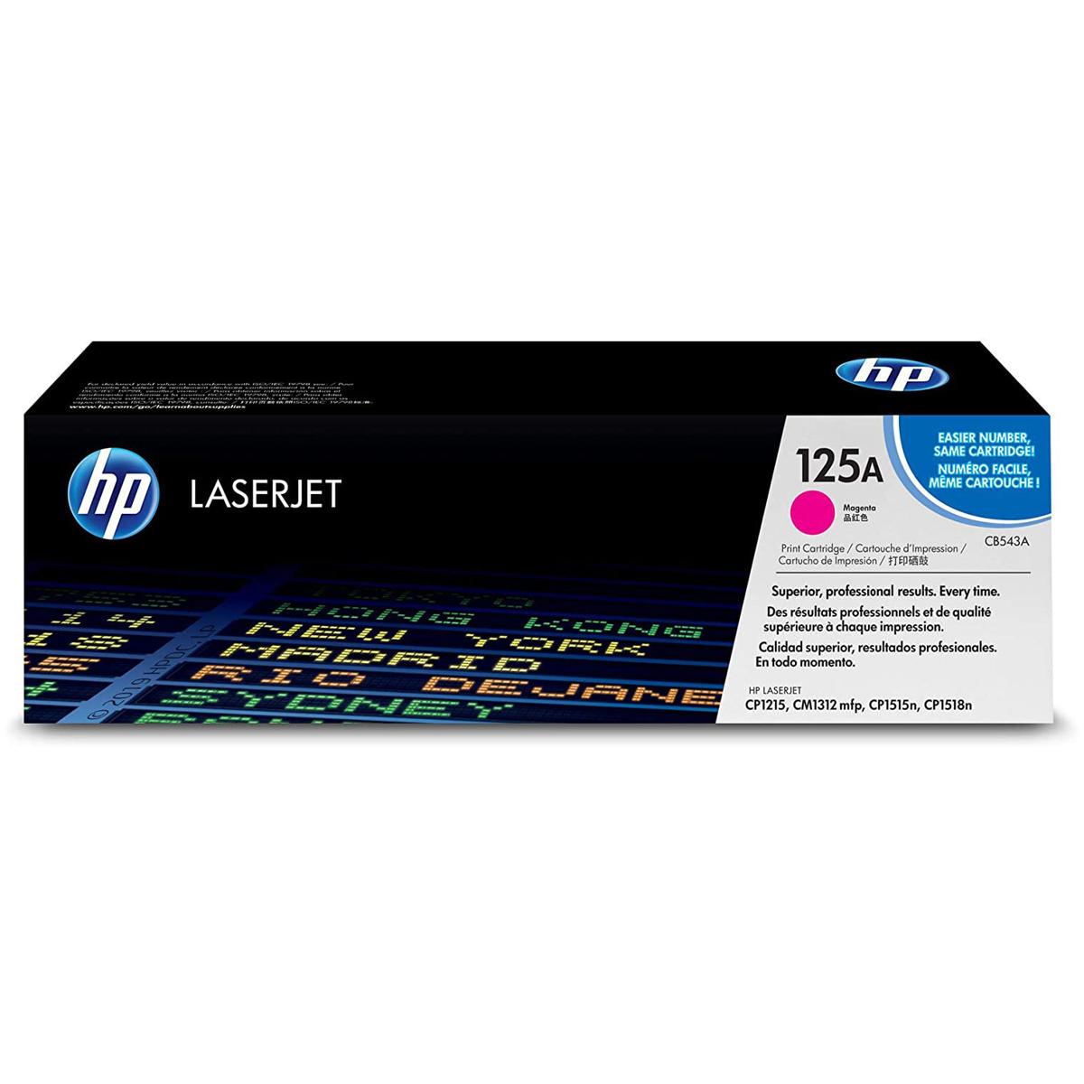 

HP CB543A Magenta Print Cartridge, Yields 1,400 Pages