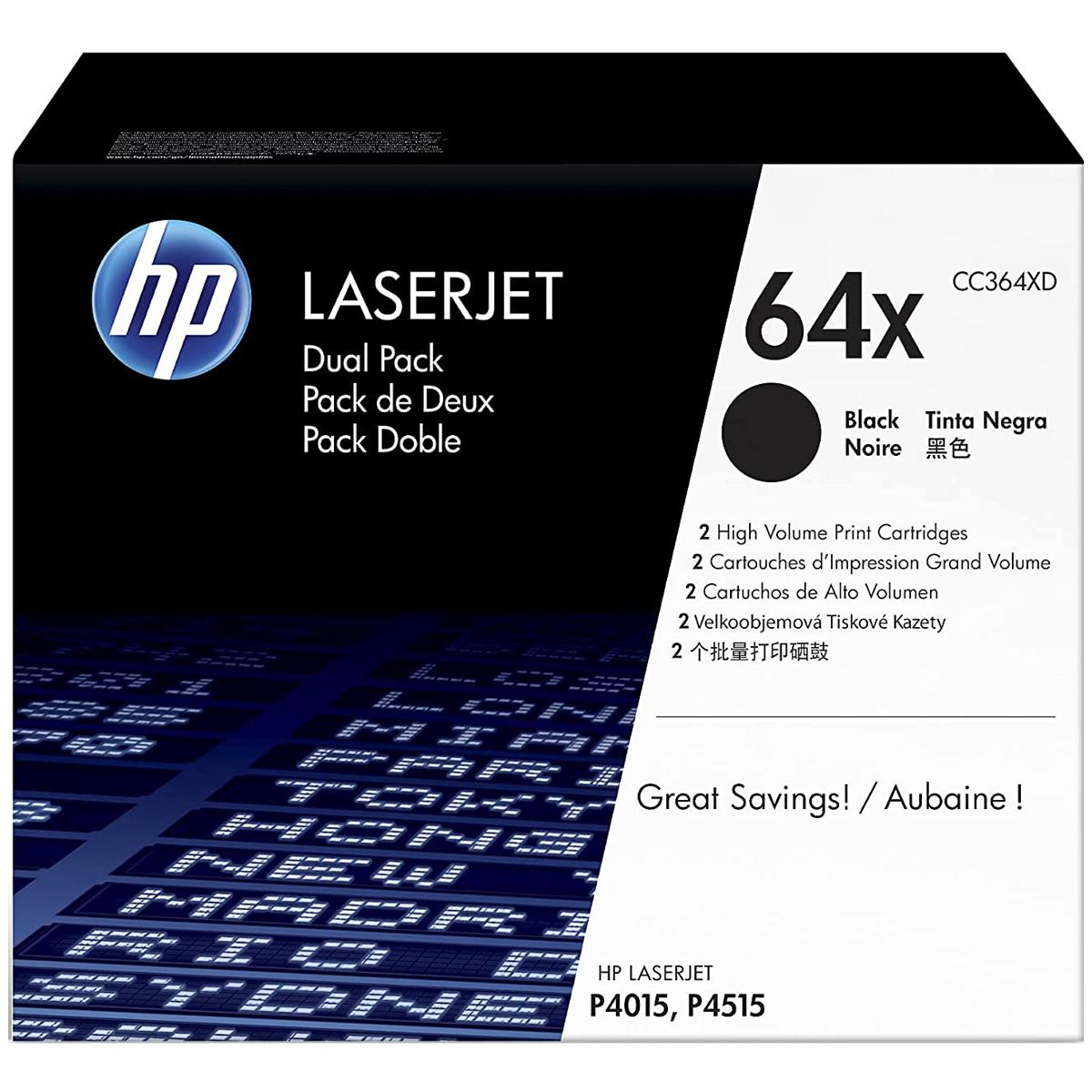 

HP Dual-Pack of HP CC364X Print Cartridges