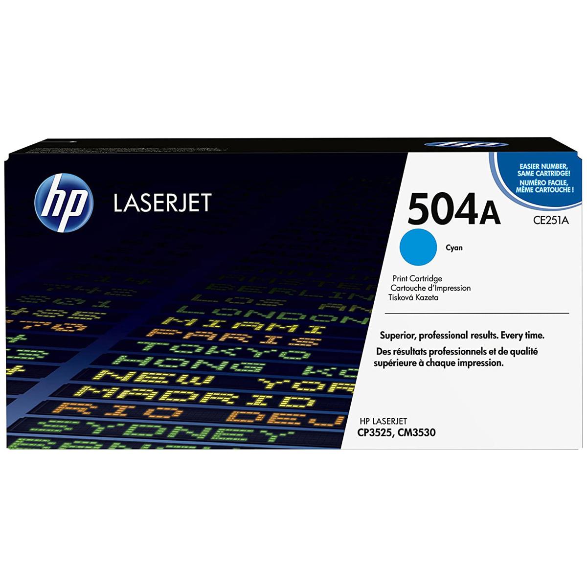 

HP LaserJet CE251A Cyan Print Ink Cartridge