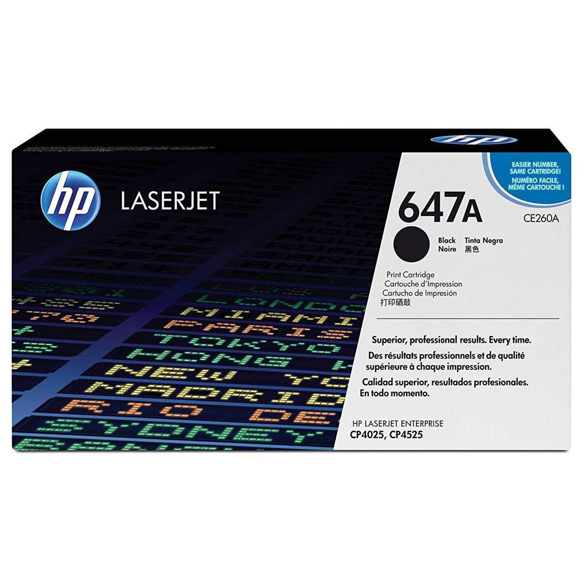 

HP CE260A Color LaserJet Black Cartridge, 8500 Pages