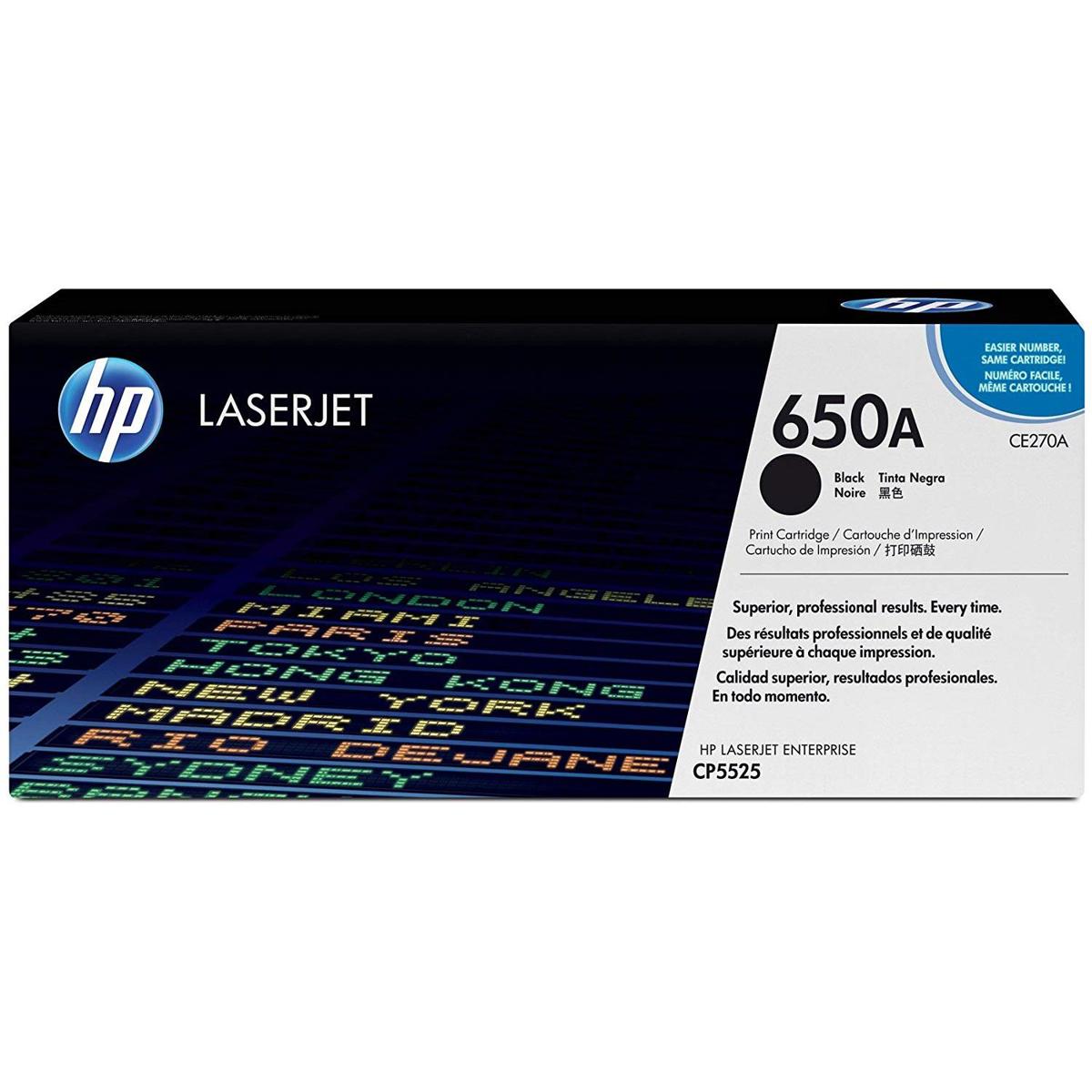 Image of HP CE270A Black Toner Cartridge