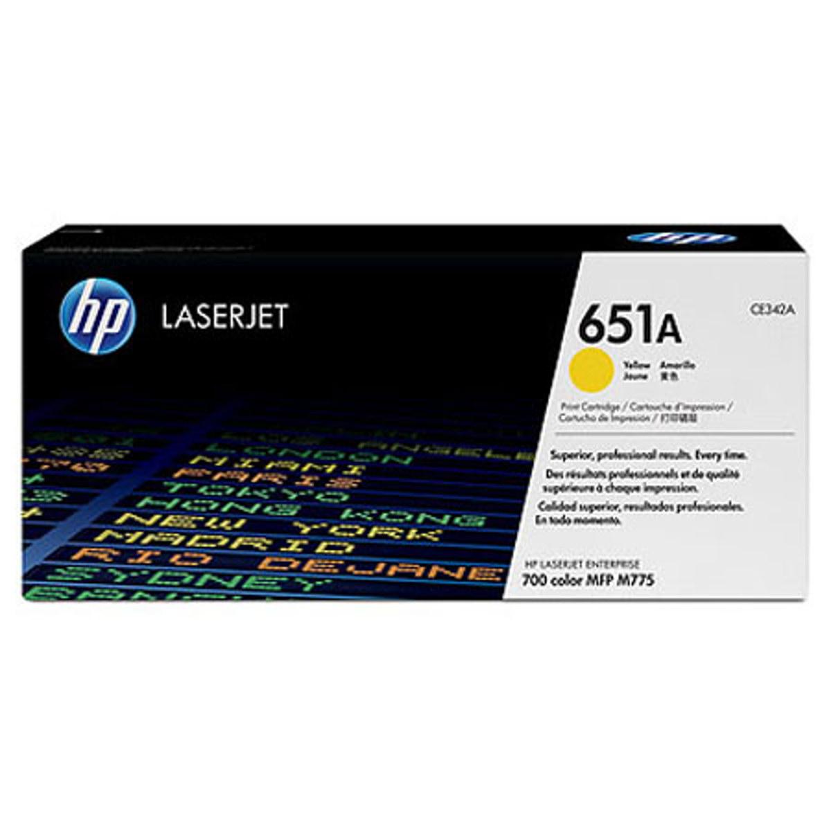 Image of HP 651A Yellow LaserJet Toner Cartridge