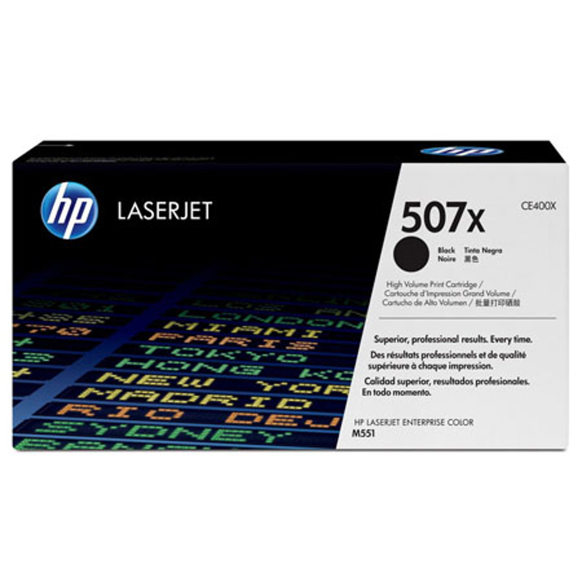 Image of HP 507X Black LaserJet Toner Cartridge