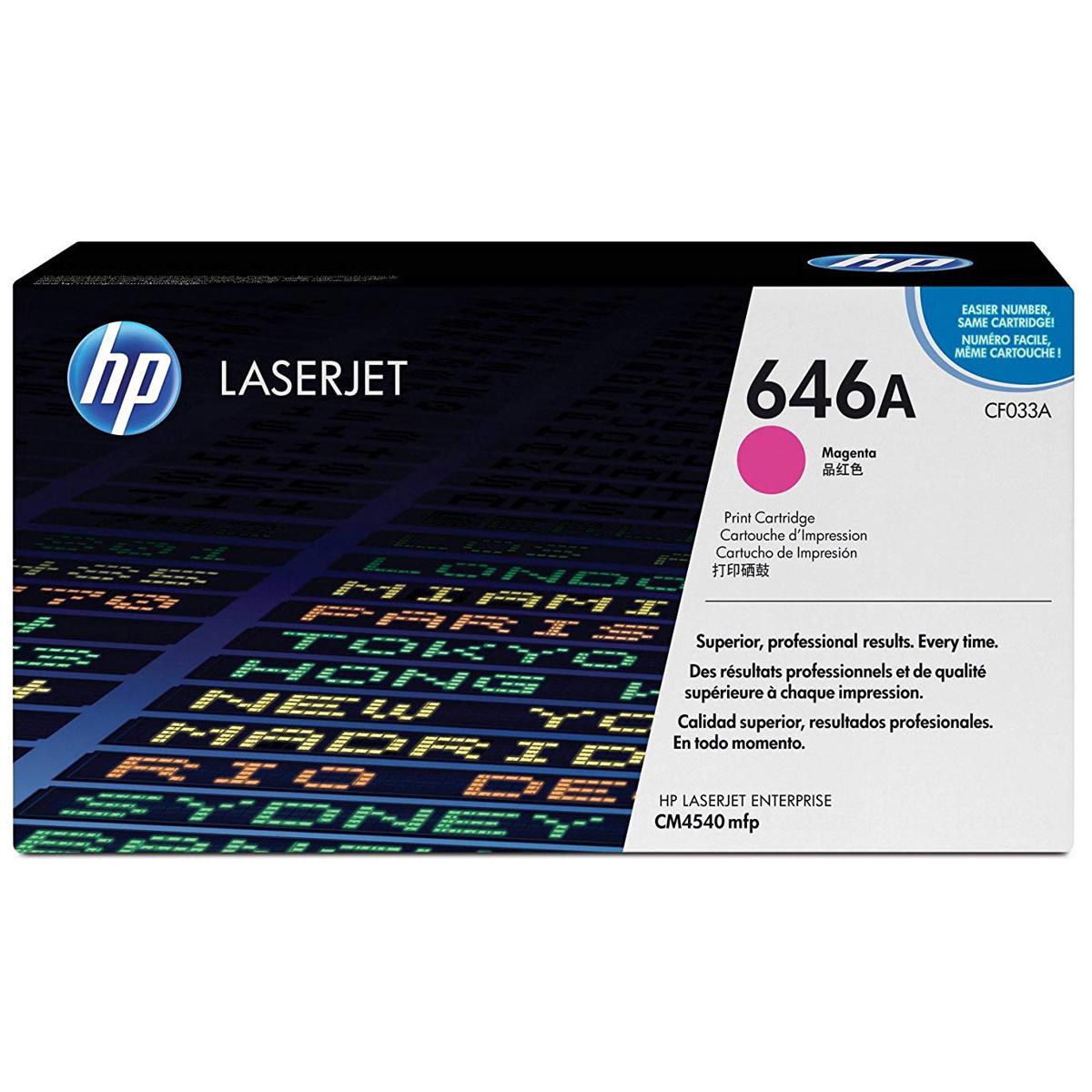 

HP CF033A Magenta LaserJet Toner Cartridge