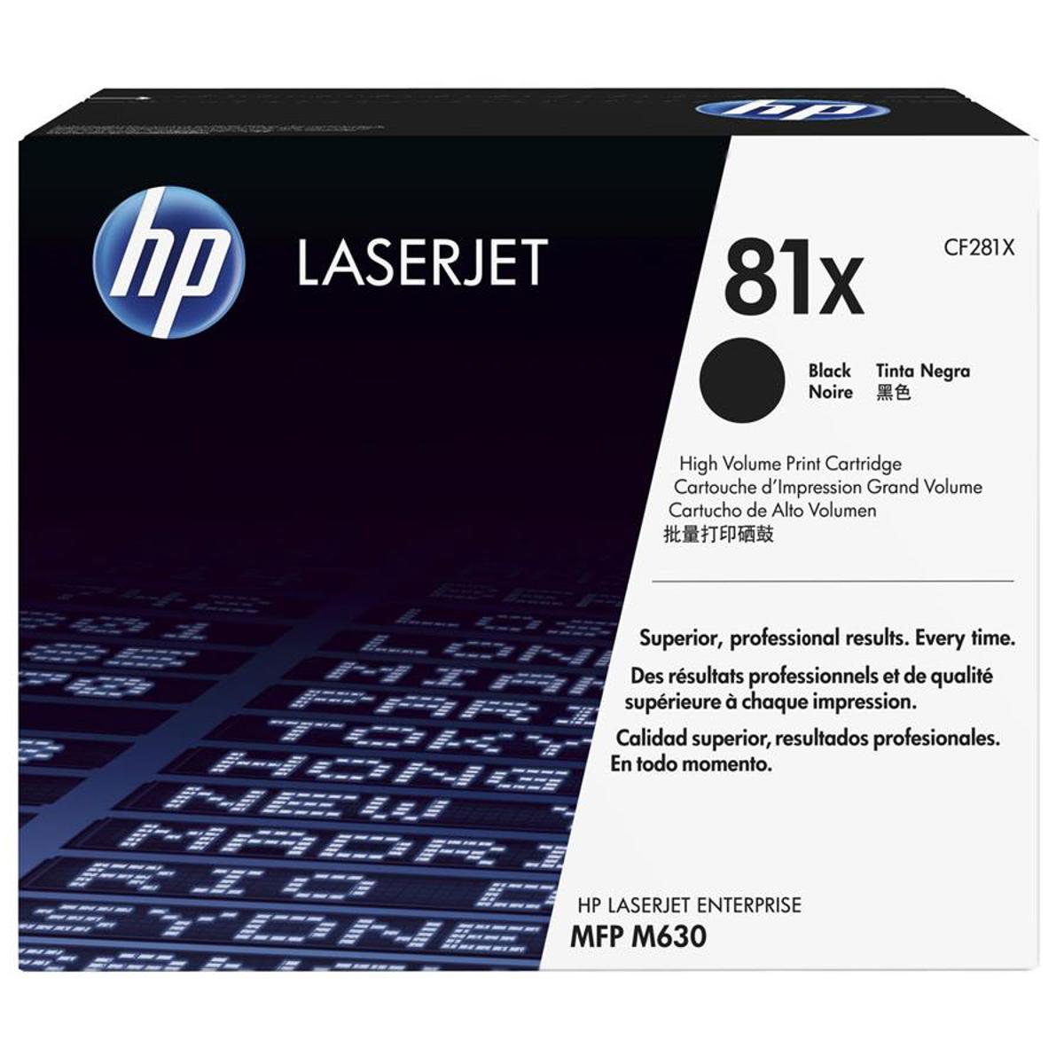 

HP 81X High Yield Toner Cartridge (OEM) for LaserJet Printers, Black