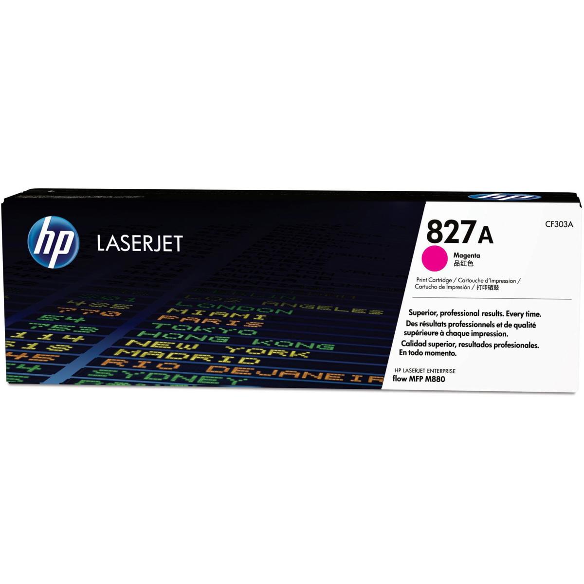 

HP 827A Color LaserJet Enterprise Flow M880/M855 MFP Magenta Toner Cartridge