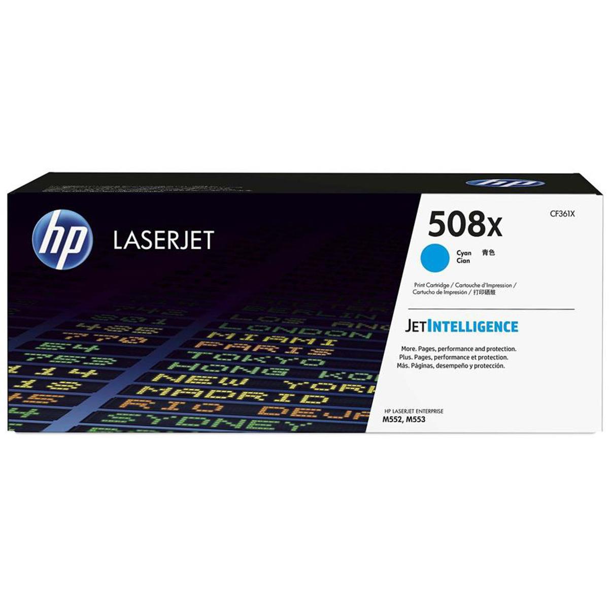 

HP 508X High Yield Toner Cartridge (OEM) for LaserJet M552 Printer, Cyan