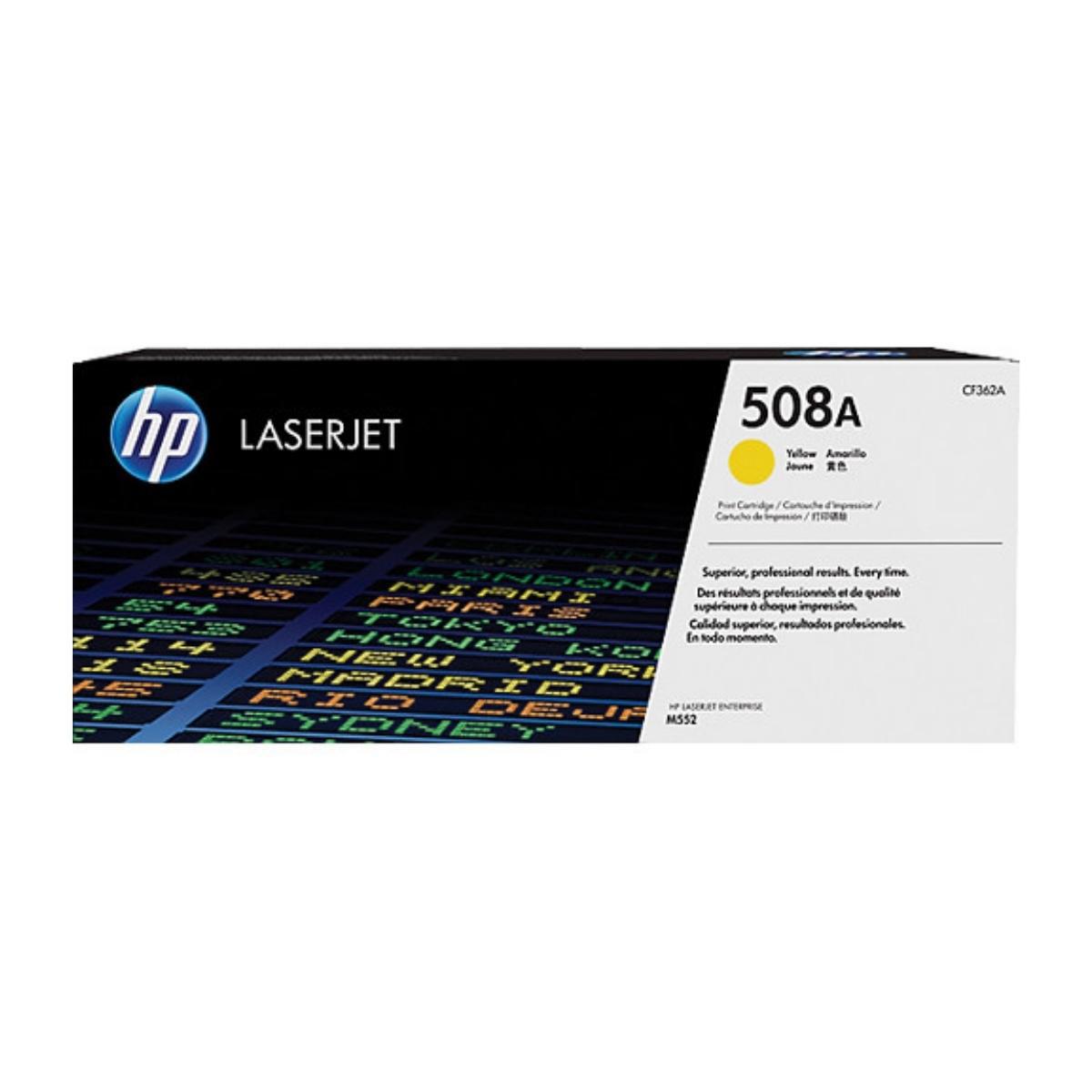 

HP 508A Toner Cartridge (OEM) for LaserJet Enterprise M552 Printer, Yellow