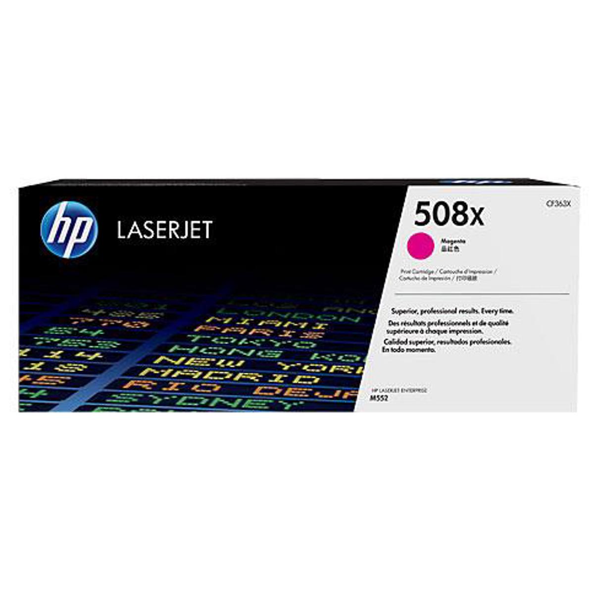 

HP 508X High Yield Toner Cartridge (OEM) for LaserJet M552 Printer, Magenta