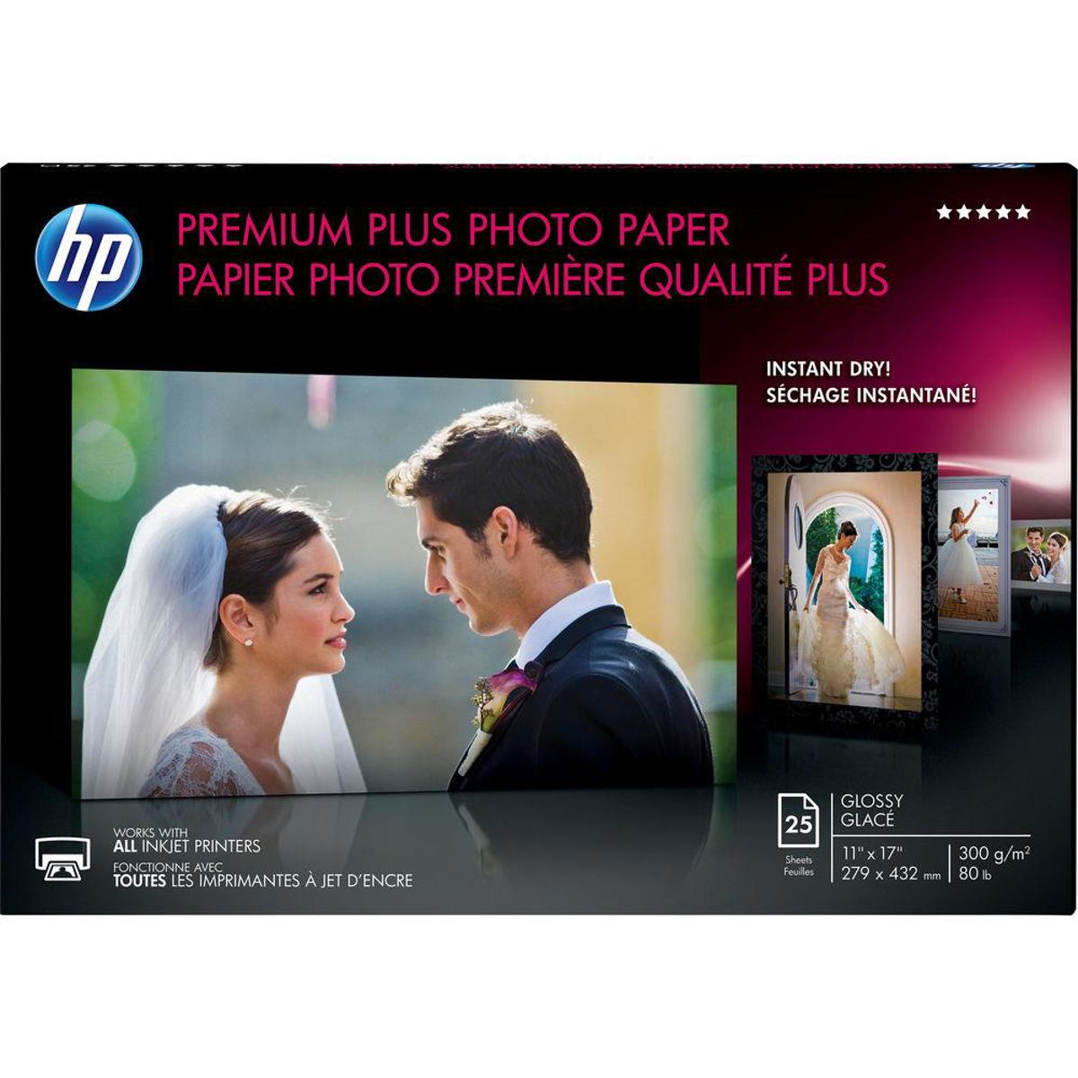 

HP Glossy Premium Photo Paper (11x17"), 25 Sheets